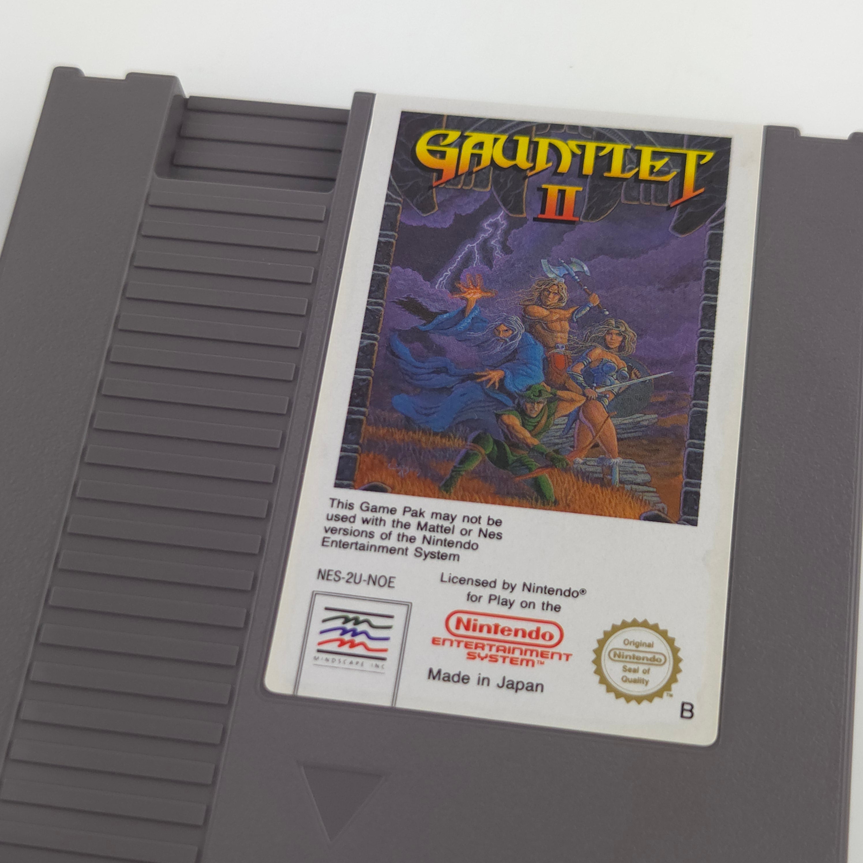 NES Spiel Gauntlet II Modul Schutzhülle Mindscape NOE