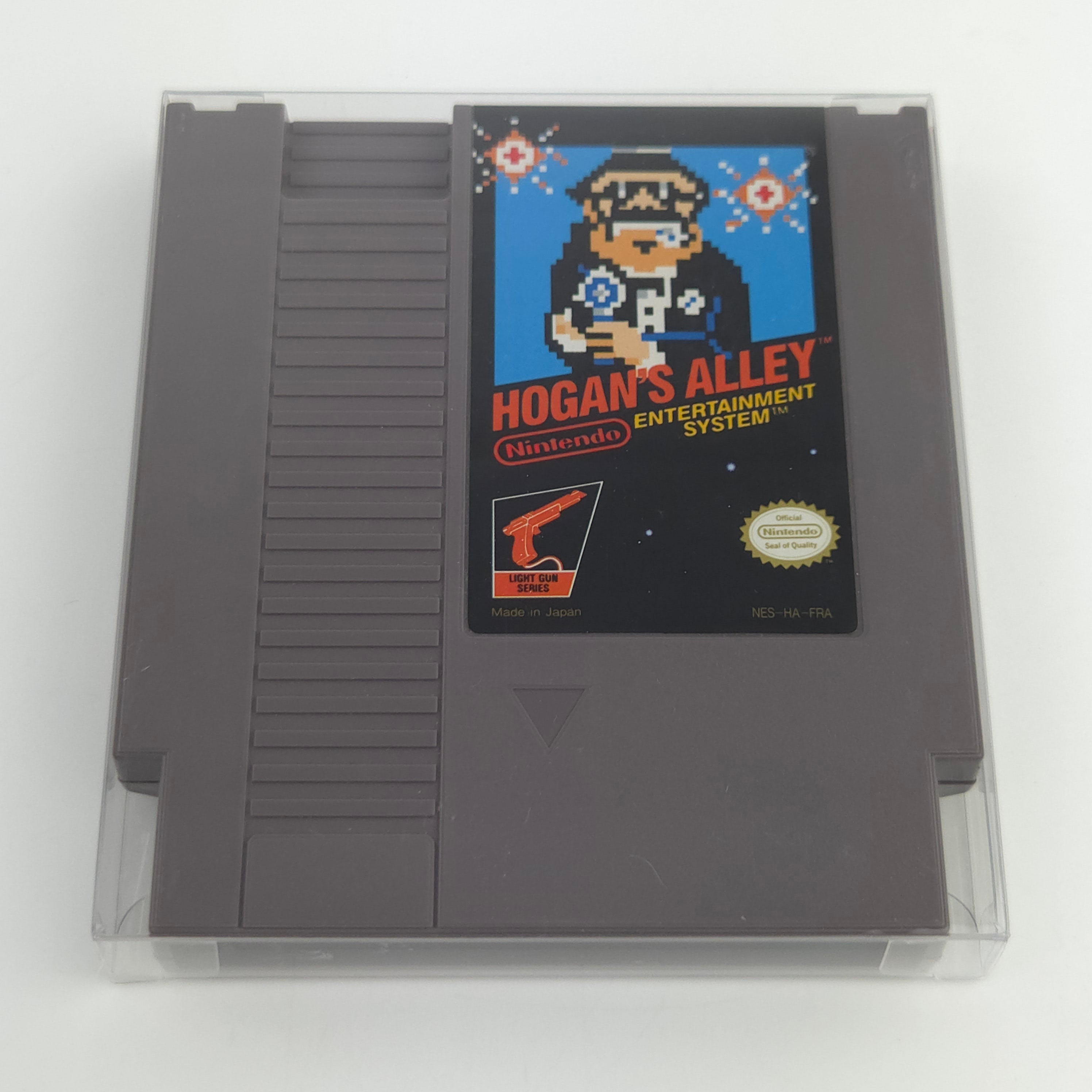NES Spiel Hogan´s Alley Modul Schutzhülle PAL FRA