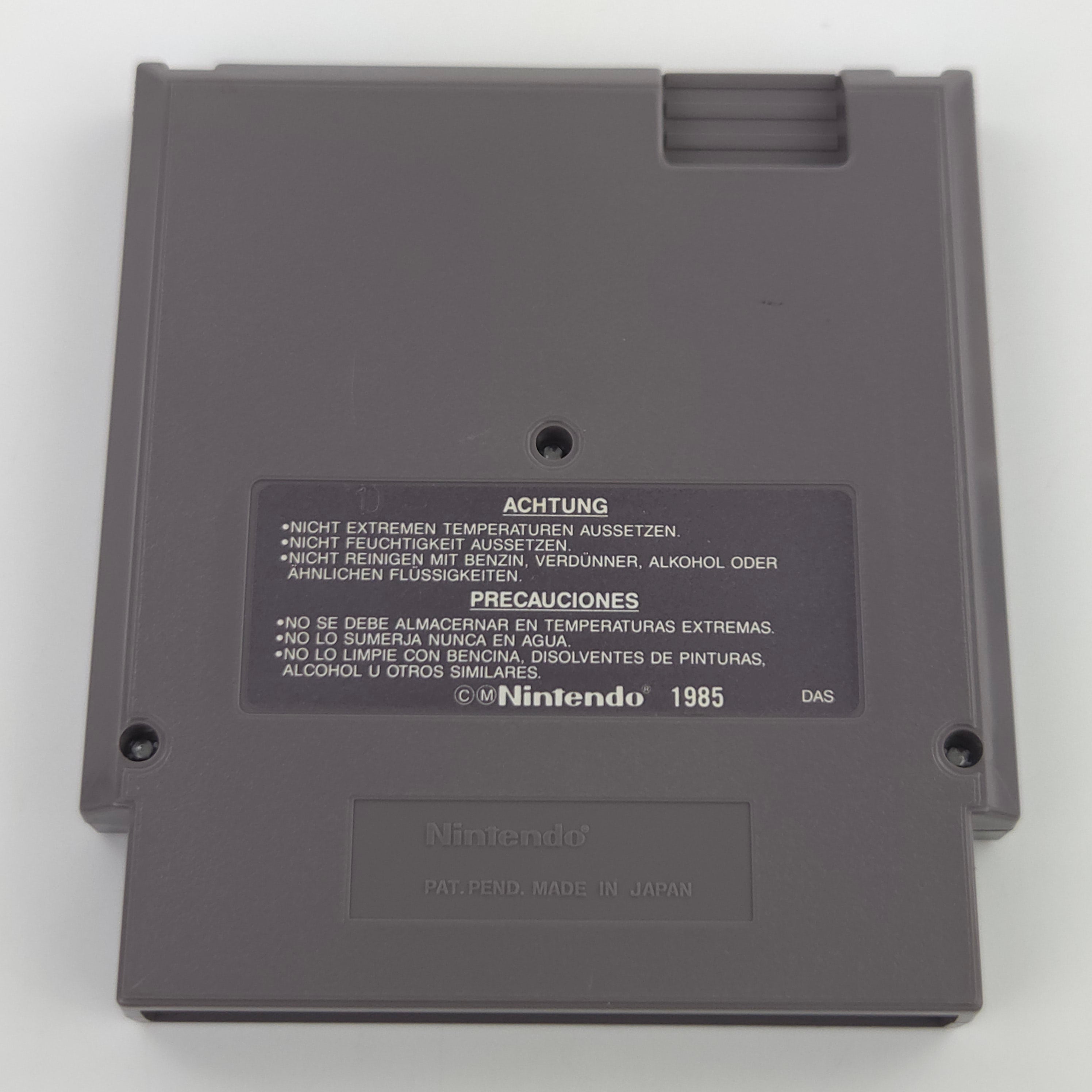 Nintendo NES Spiel Iron Sword Wizards Warriors Modul Case