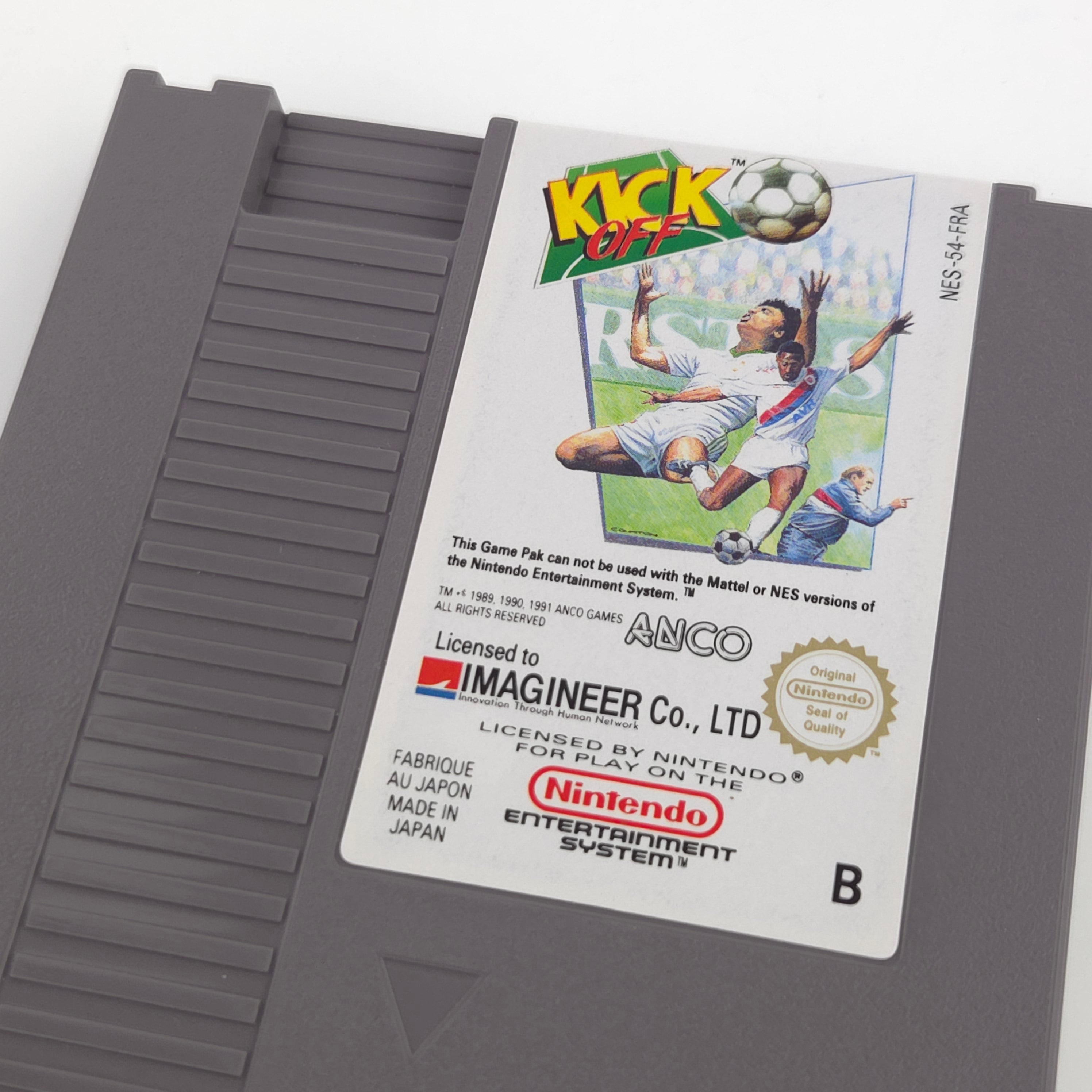 NES Spiel Kick Off Fußball Modul Schutzhülle PAL FRA