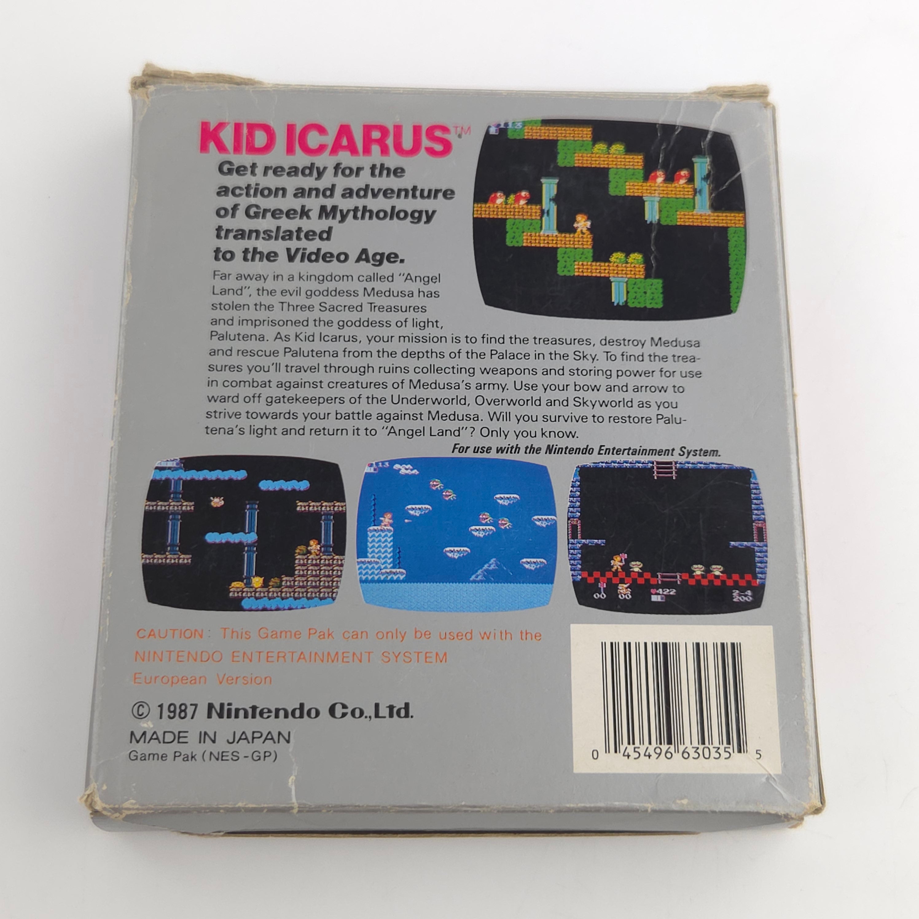 NES Spiel Kid Icarus Bienengräber OVP PAL Version