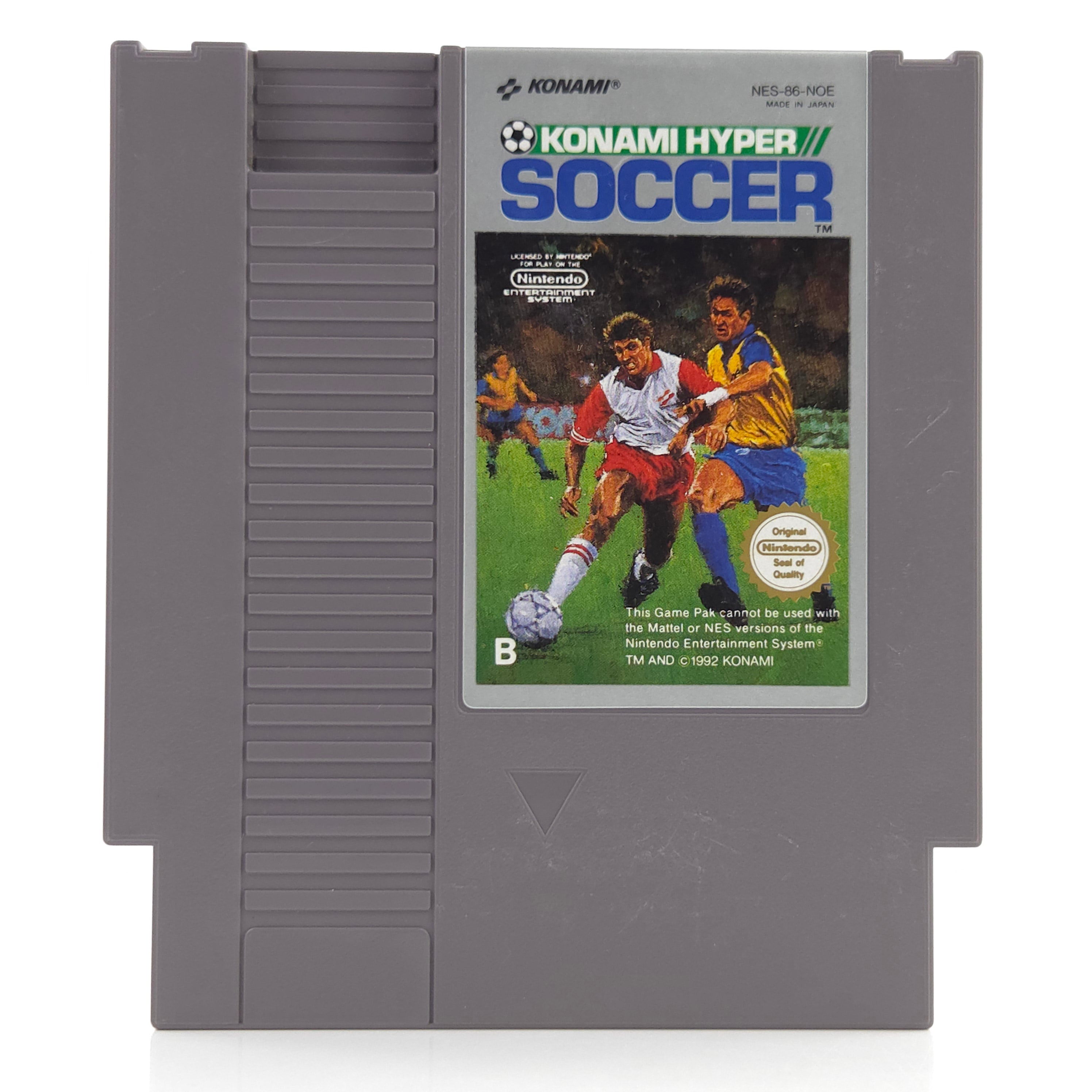 Nintendo NES Spiel Konami Hyper Soccer Modul Schutzhülle