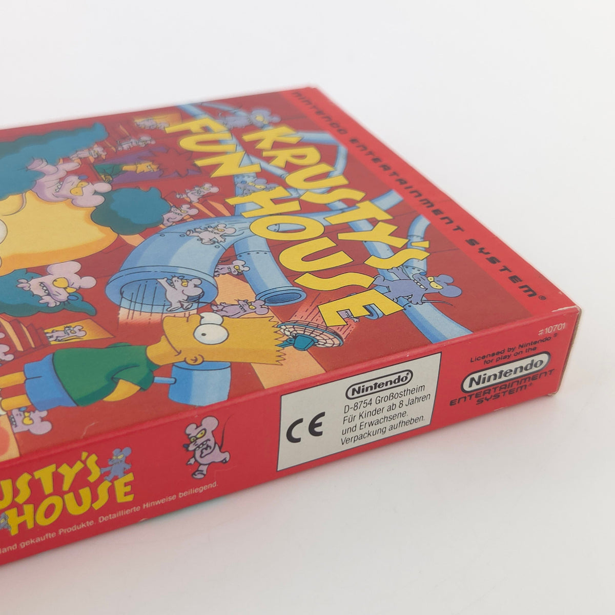 Nintendo NES Spiel Krustys Fun House OVP CIB nahezu neuwertig