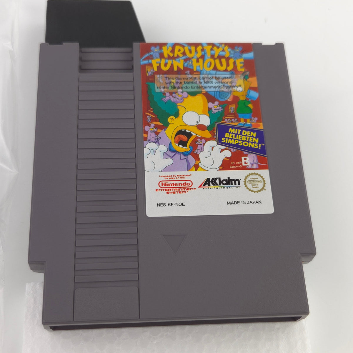 Nintendo NES Spiel Krustys Fun House OVP CIB nahezu neuwertig