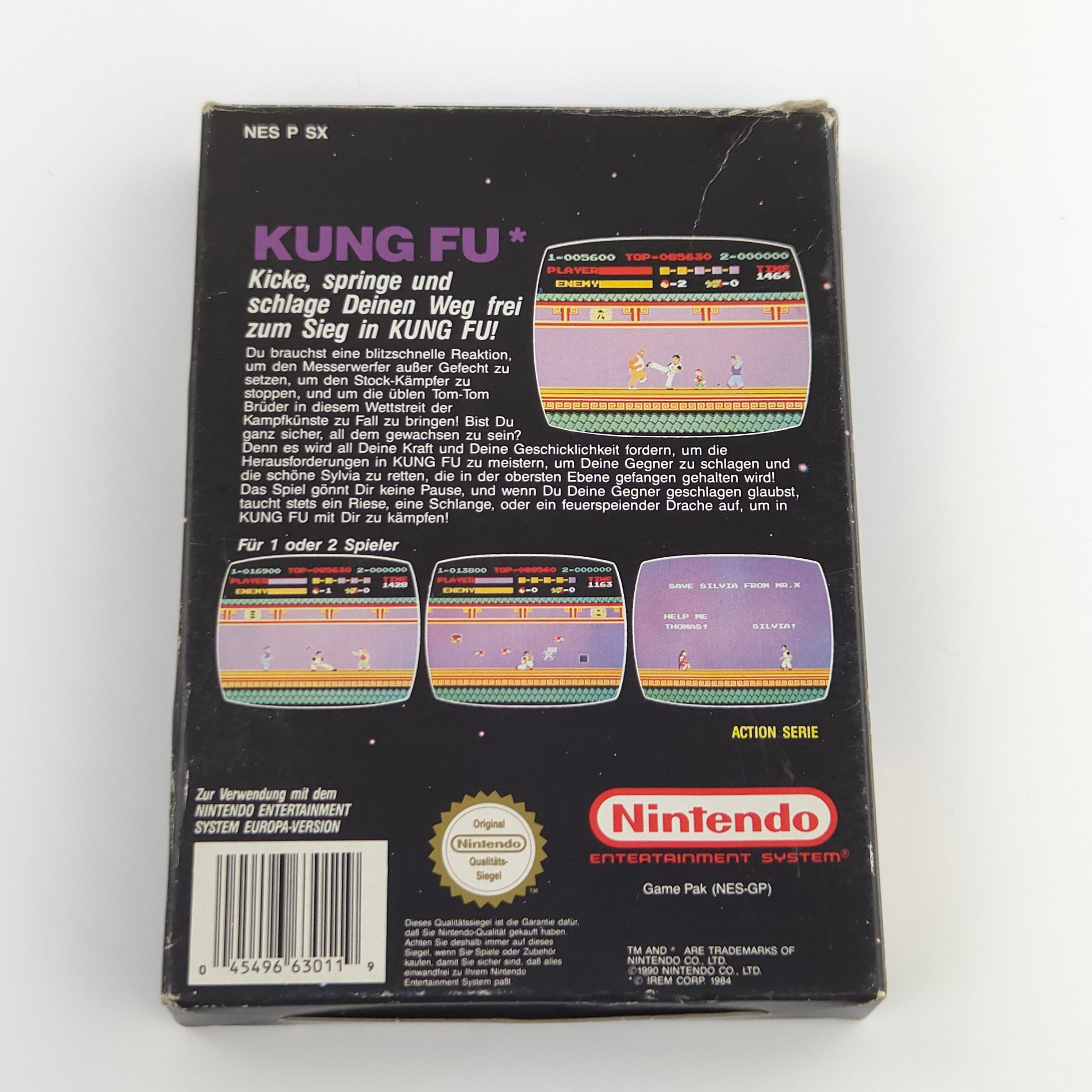 Nintendo NES Spiel Kung Fu Action Serie OVP PAL NOE