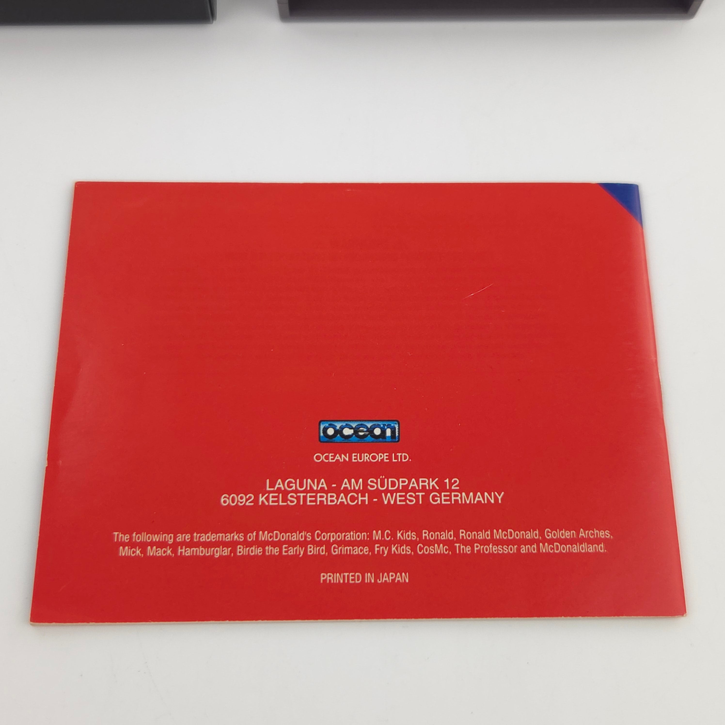 NES Spiel McDonaldland CIB PAL NOE Ocean Komplett