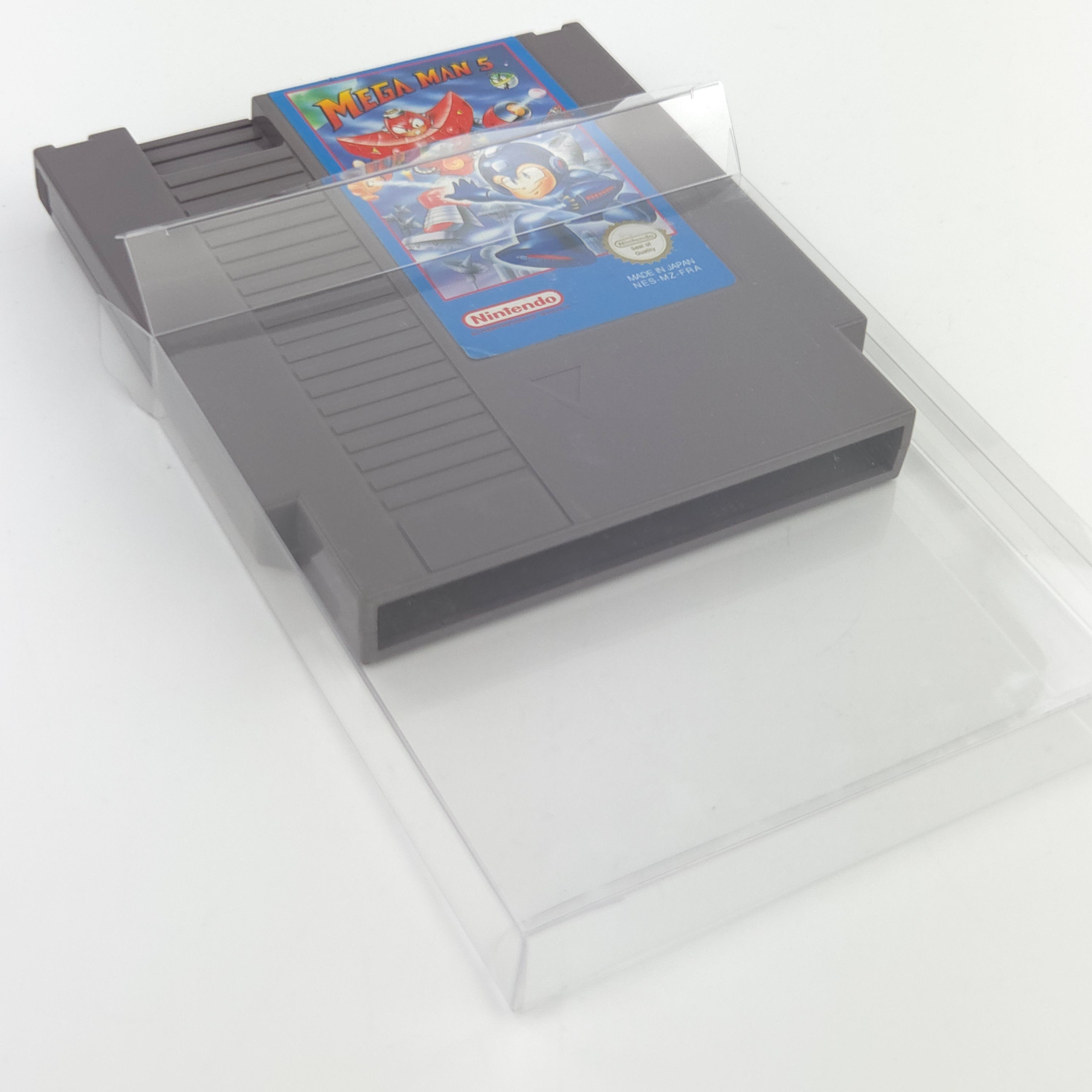Nintendo NES Spiel Mega Man 5 Modul Schutzhülle PAL-B