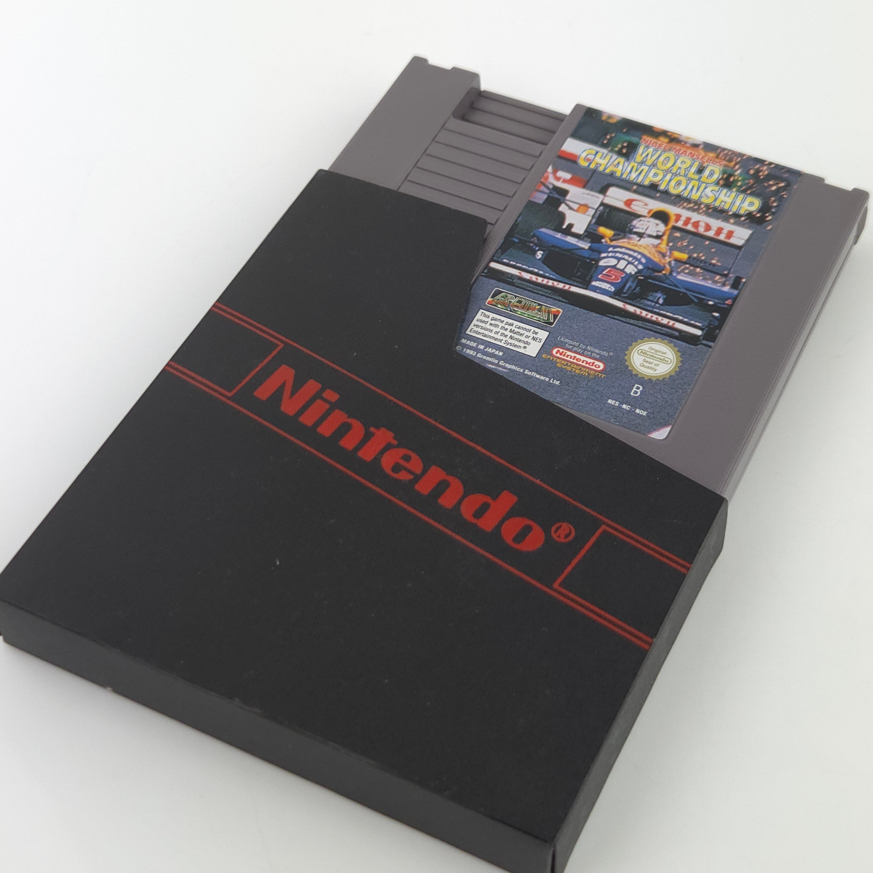 Nintendo NES Spiel Nigel Mansells World Championship Schuber