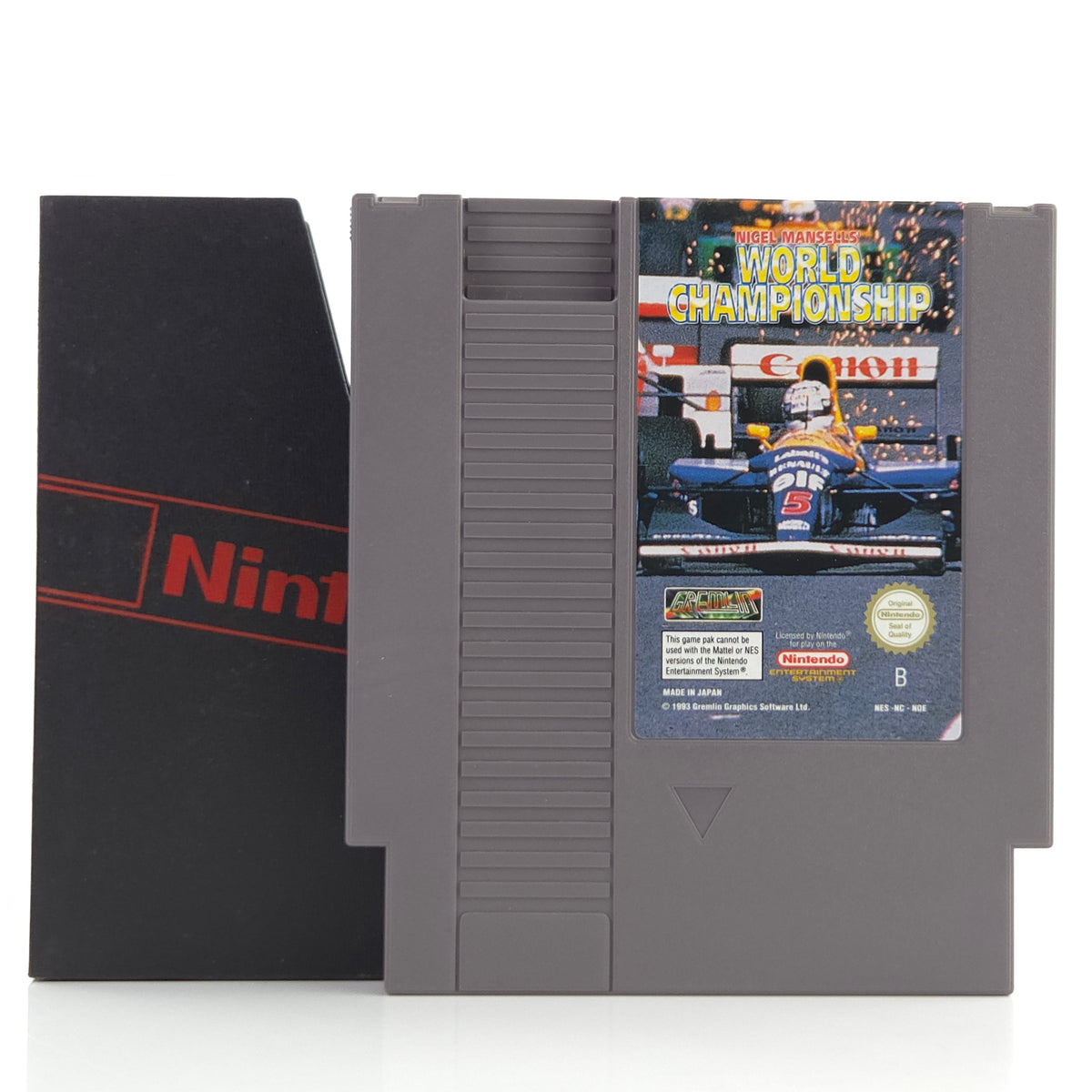 Nintendo NES Spiel Nigel Mansells World Championship Schuber