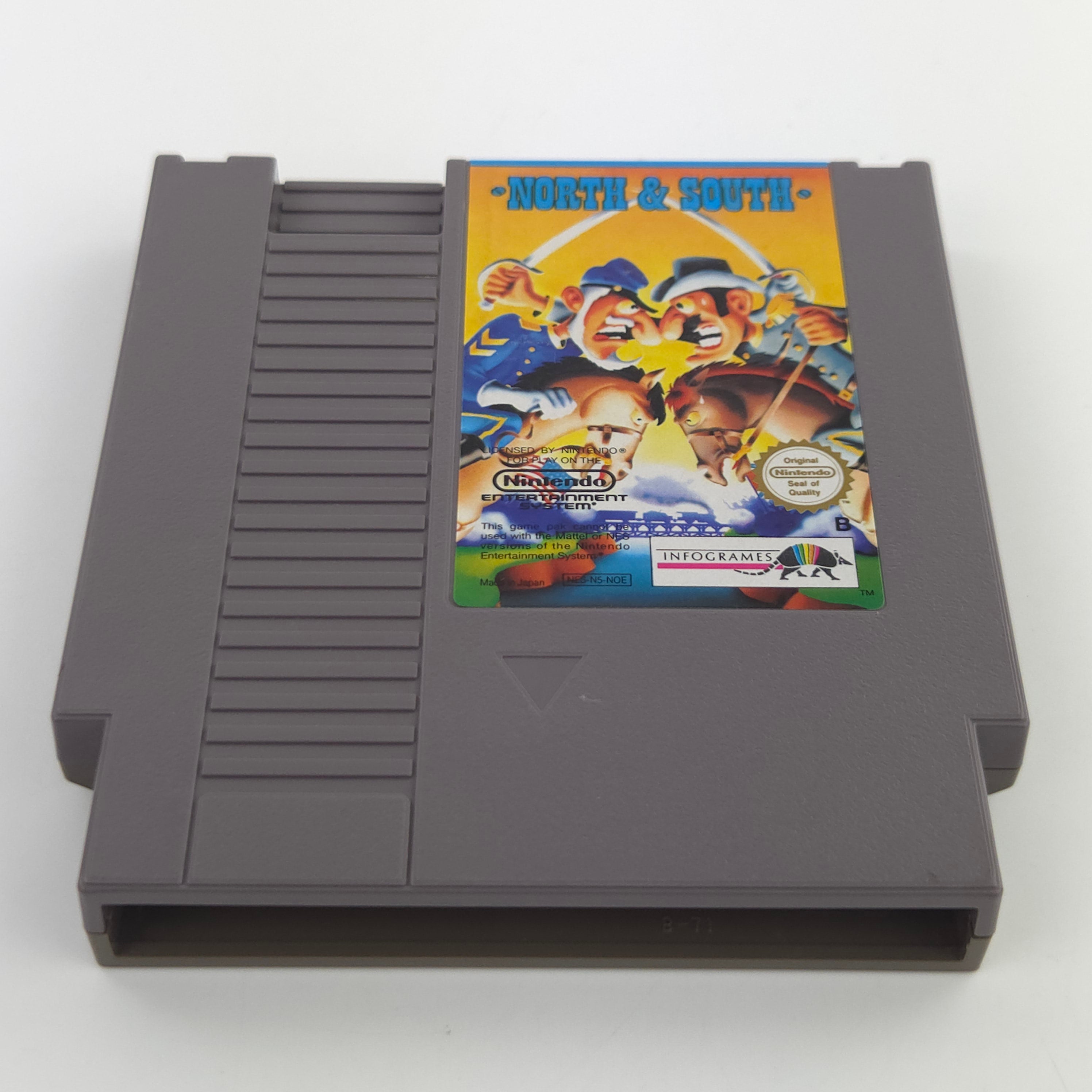 NES Spiel North South Modul Schutzhülle Infogrames NOE