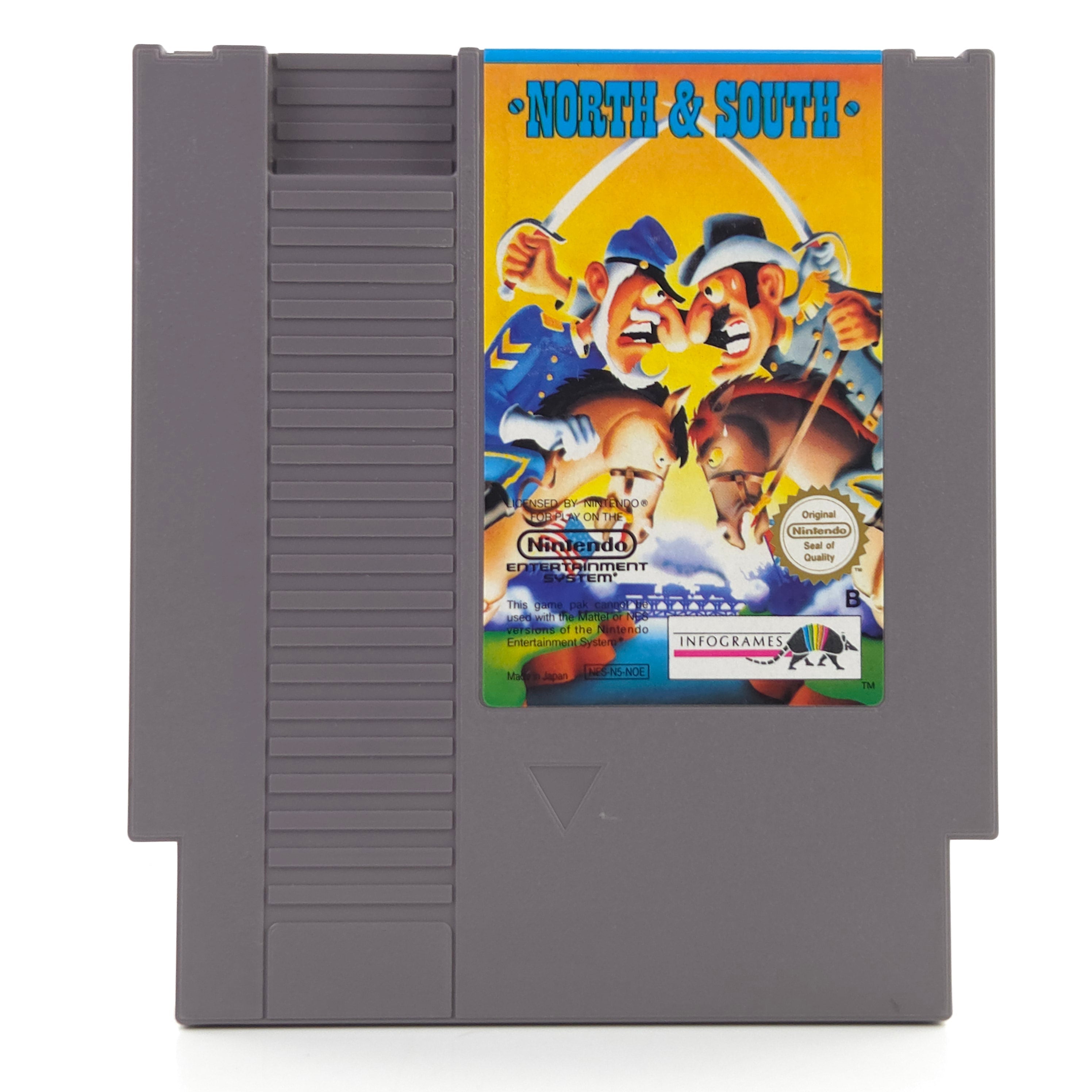 NES Spiel North South Modul Schutzhülle Infogrames NOE