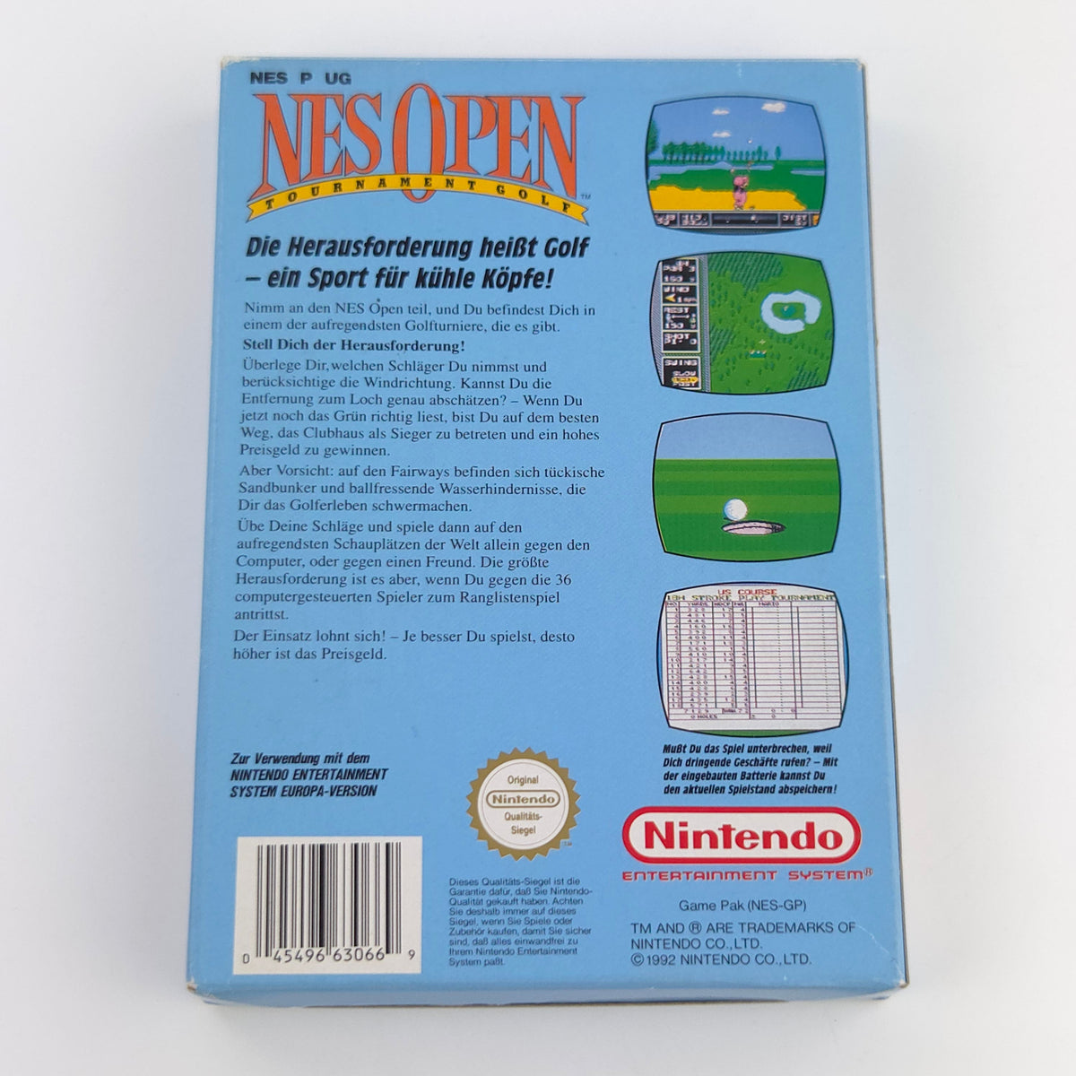Nintendo NES Spiel Open Golf OVP nahezu neuwertig