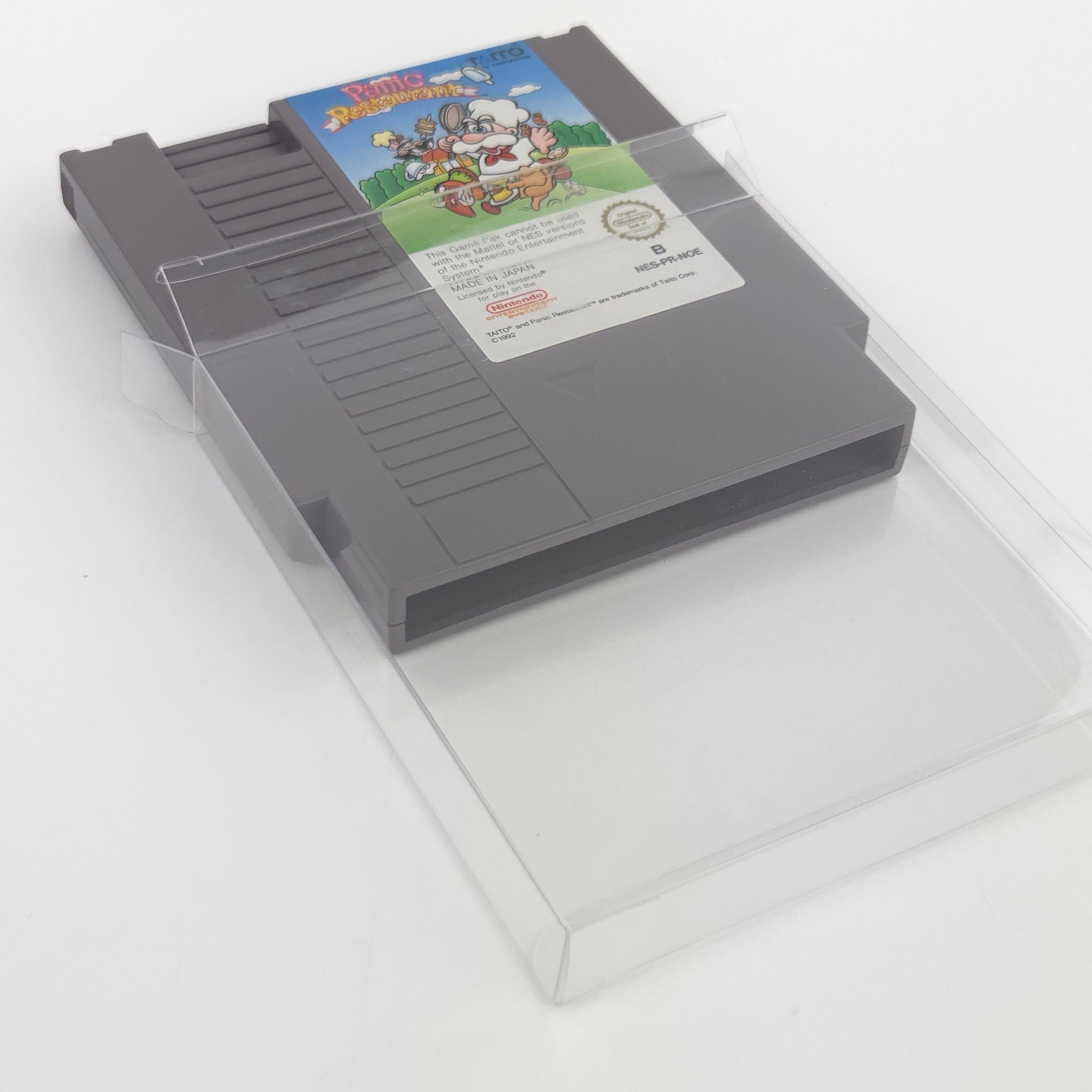 Nintendo NES Spiel Panic Restaurant Modul Schutzhülle NOE