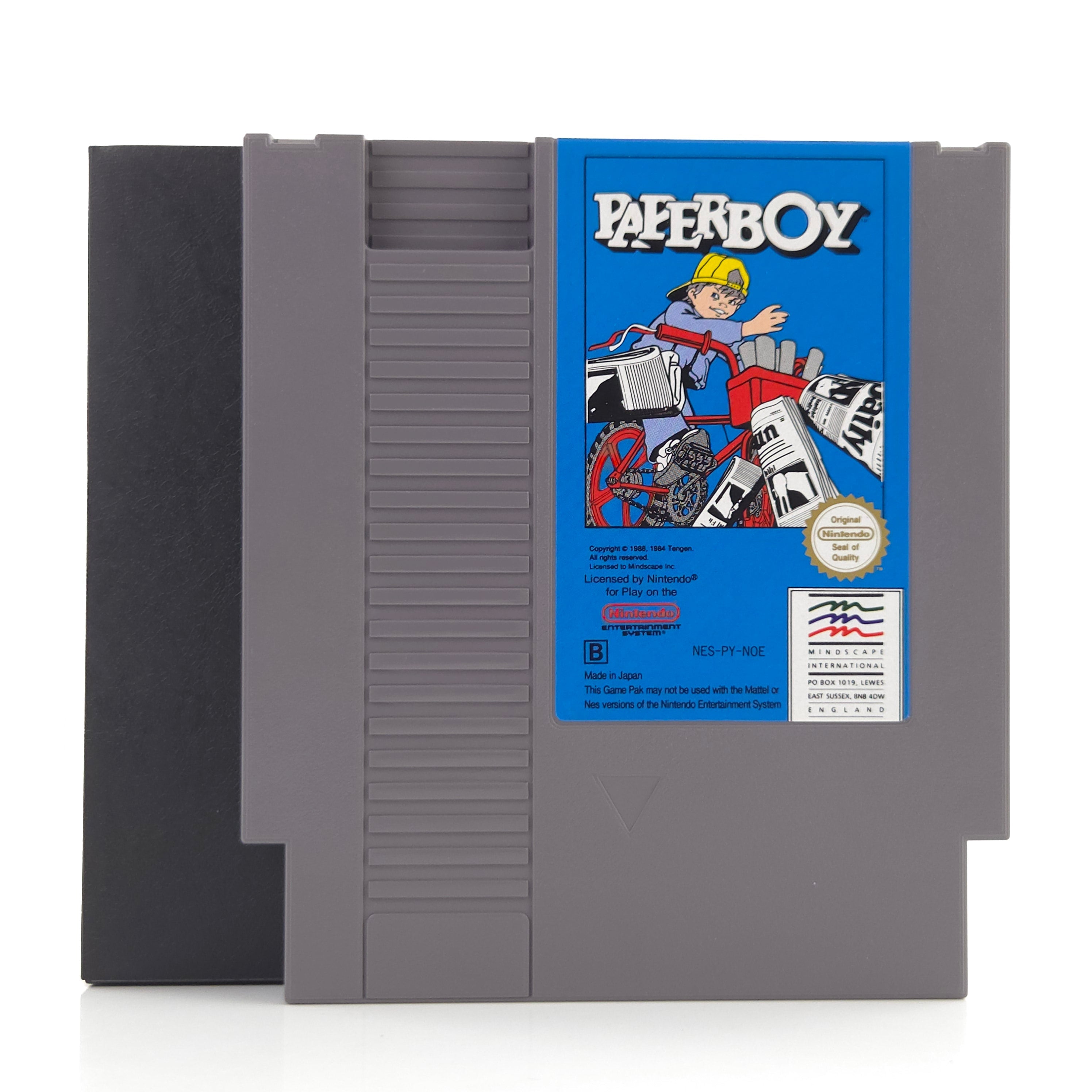 Nintendo NES Spiel Paperboy Modul Schuber PAL NOE