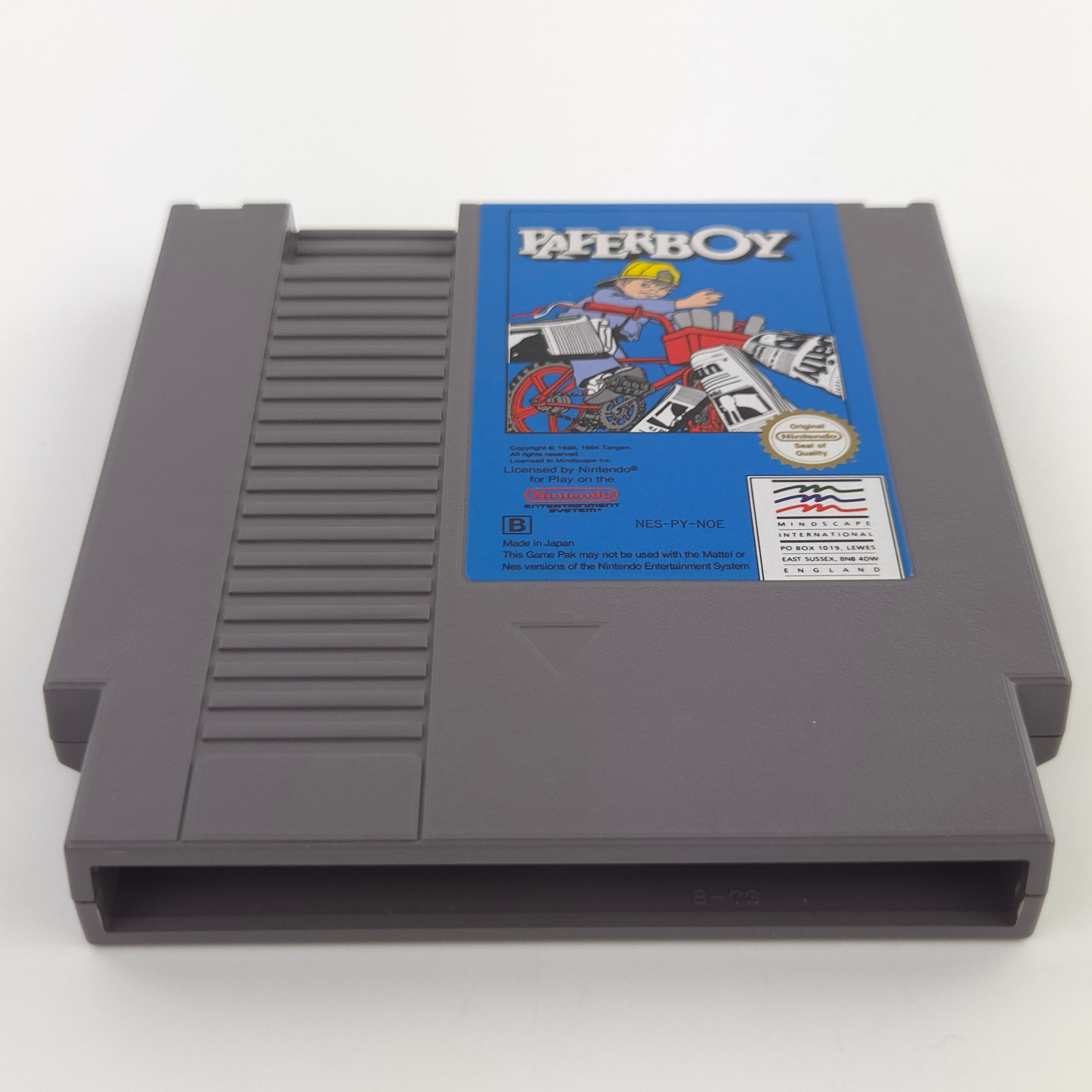 Nintendo NES Spiel Paperboy Modul Schuber PAL NOE