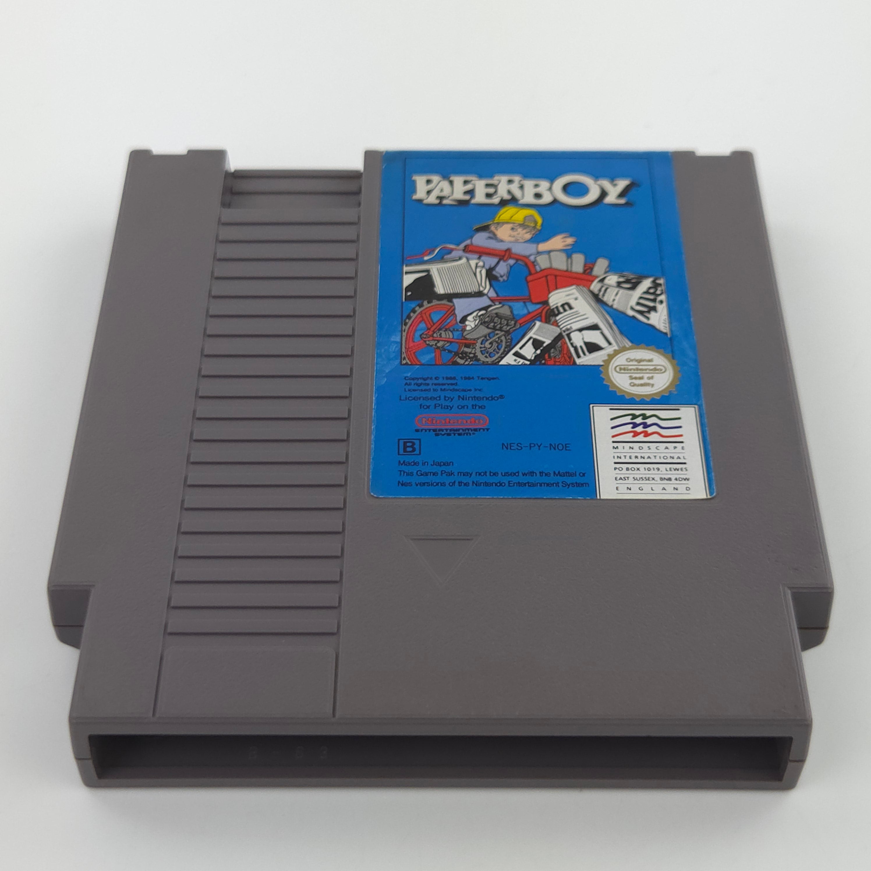 Nintendo NES Spiel Paperboy Modul mit Schutzhülle NOE