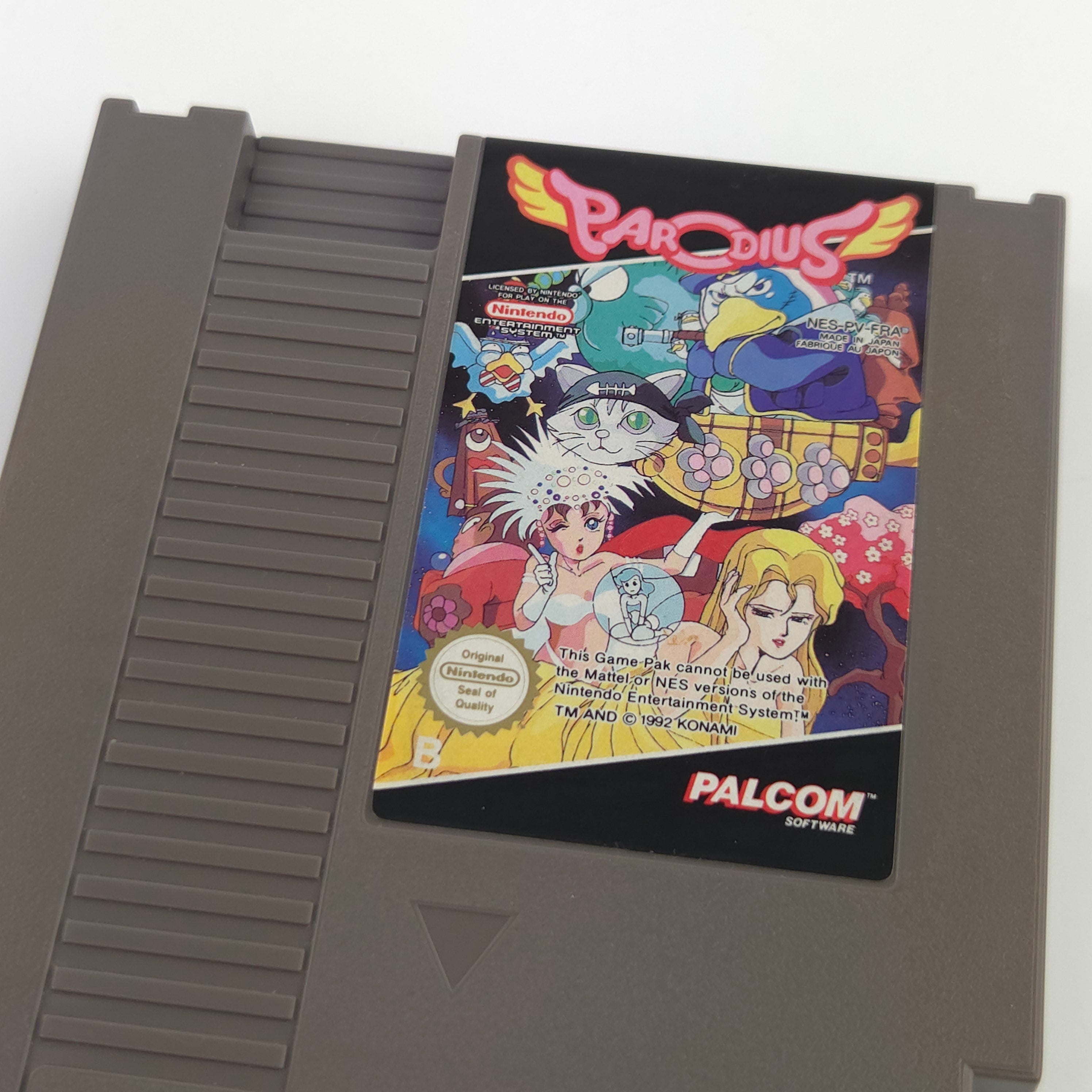 NES Spiel Parodius Modul Schutzhülle PAL B FRA PALCOM