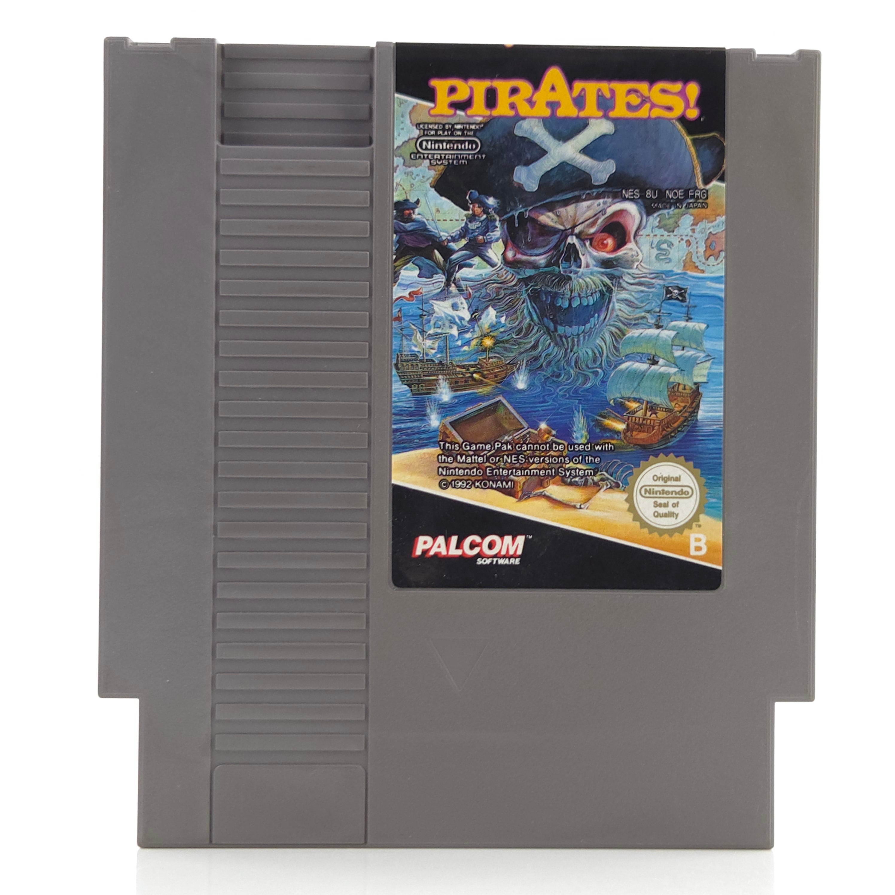 NES Spiel Pirates Modul mit Schutzhülle PAL B NOE