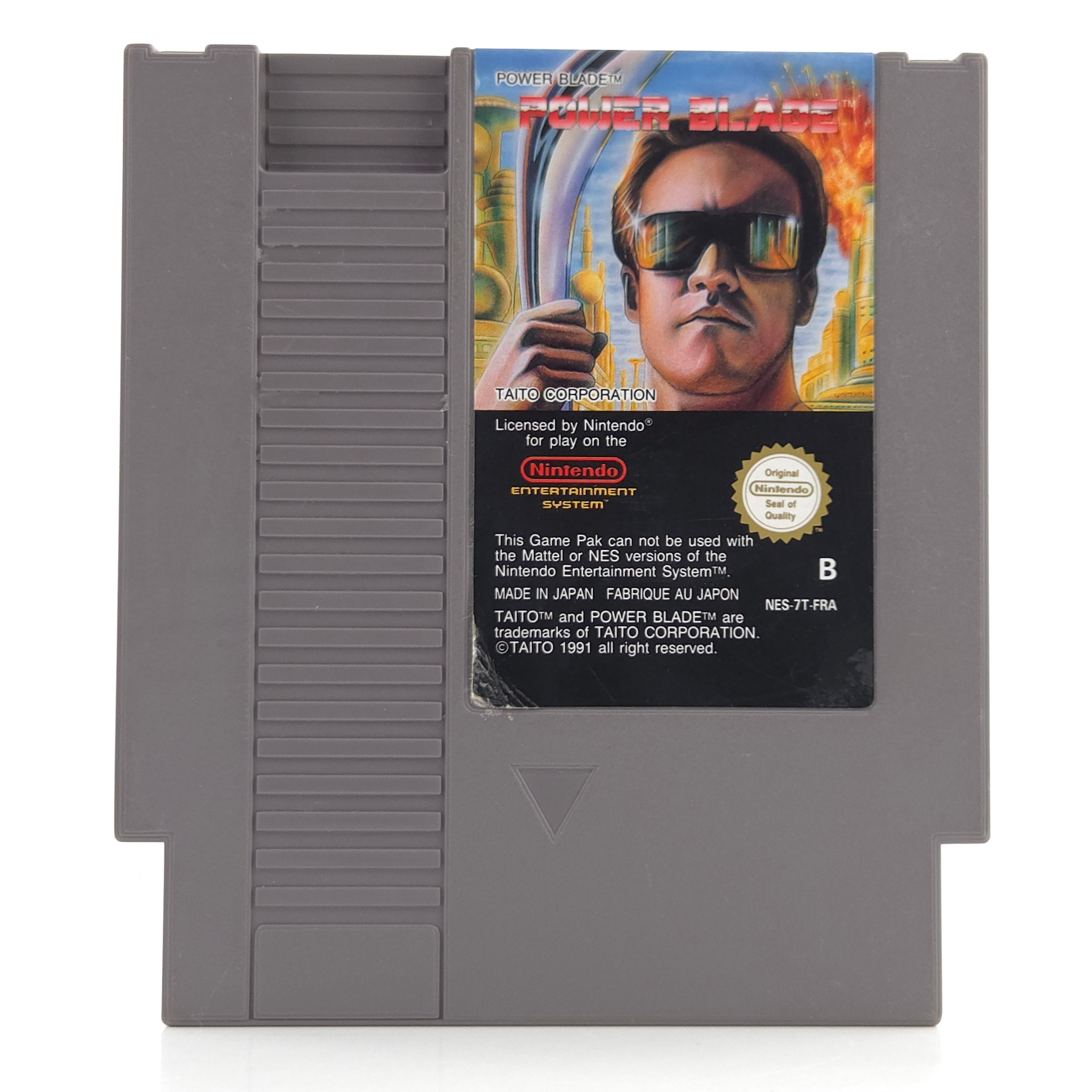 Nintendo NES Spiel Power Blade Modul Schutzhülle PAL B