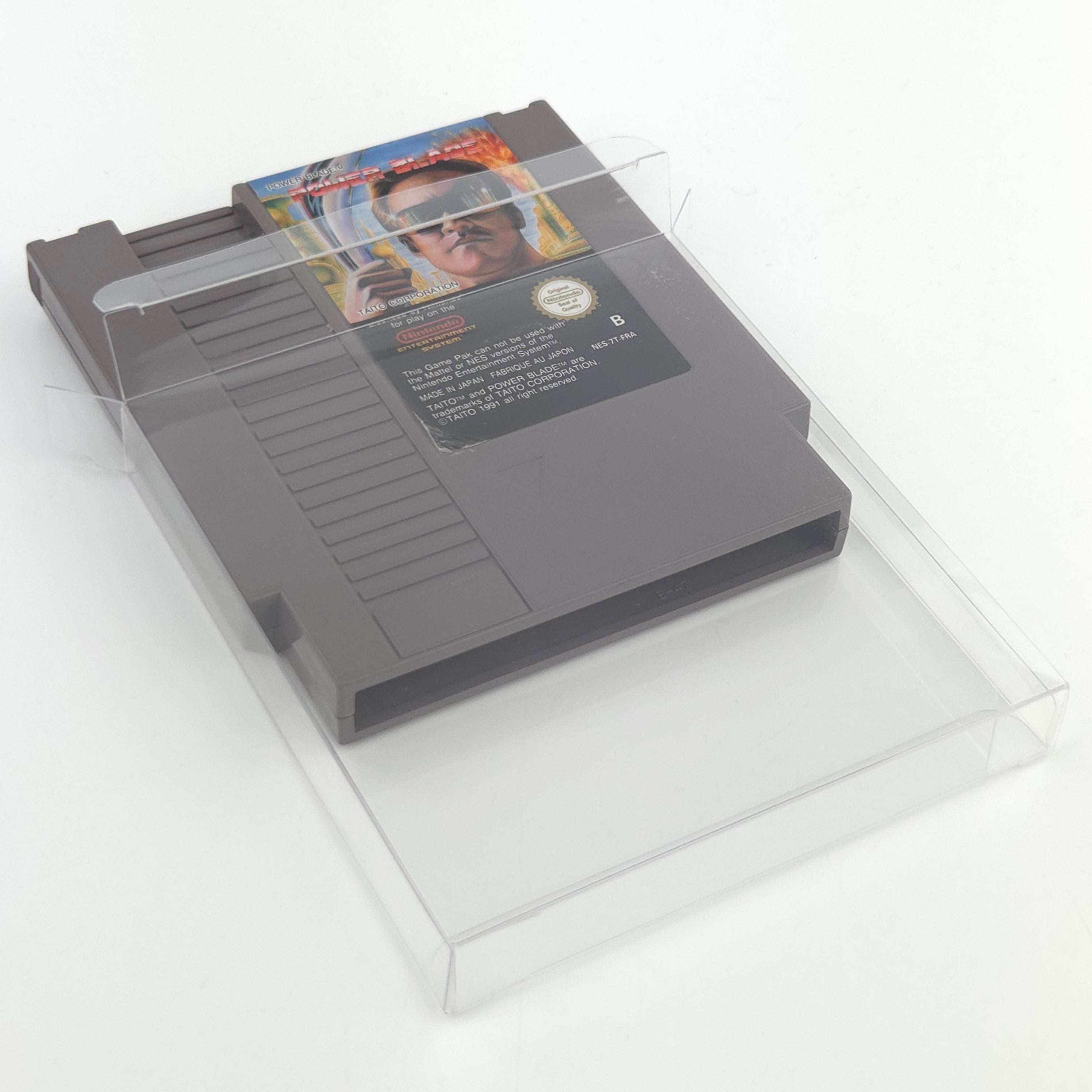 Nintendo NES Spiel Power Blade Modul Schutzhülle PAL B