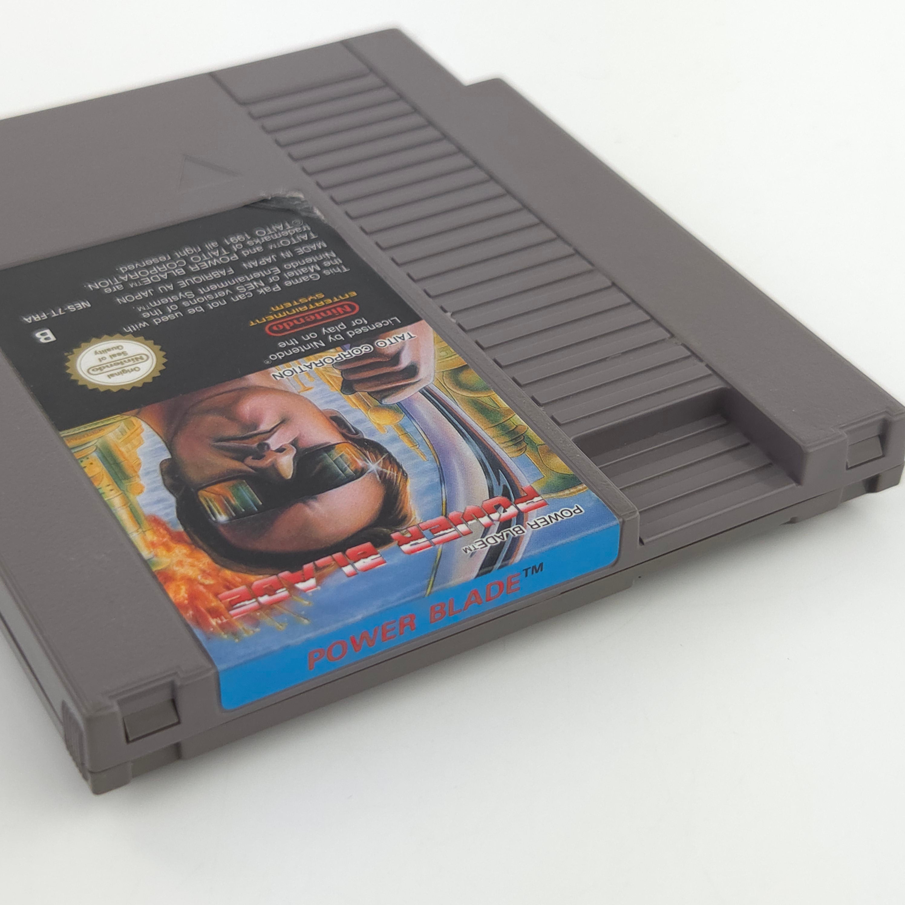 Nintendo NES Spiel Power Blade Modul Schutzhülle PAL B