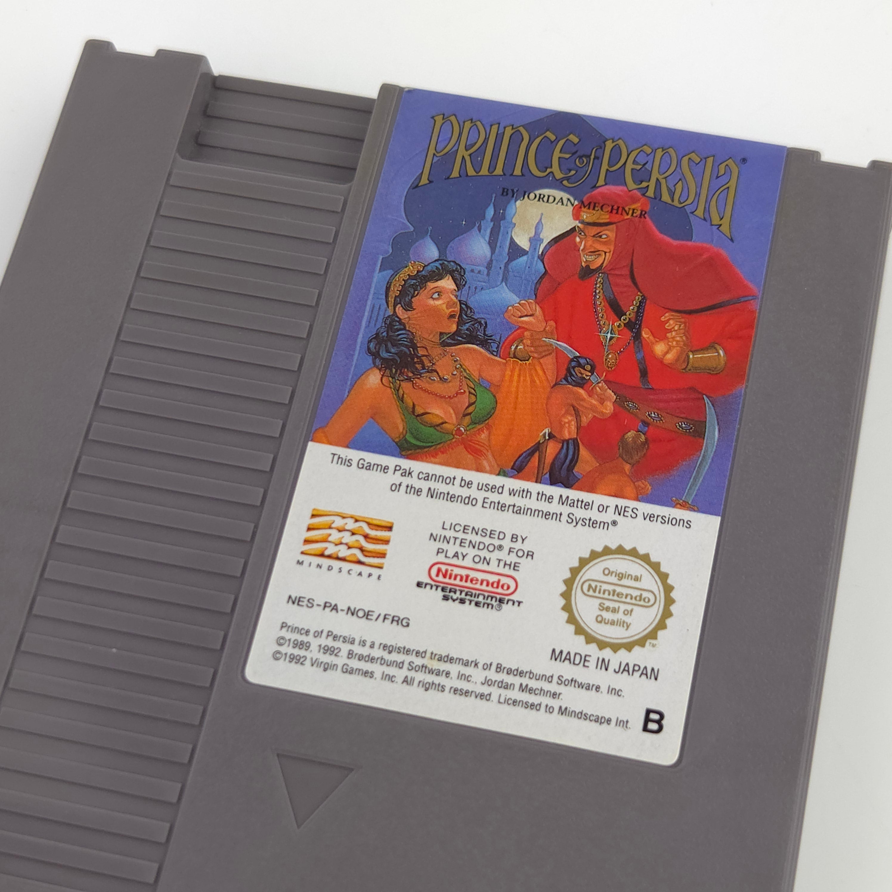 Nintendo NES Spiel Prince of Persia Modul Schutzhülle