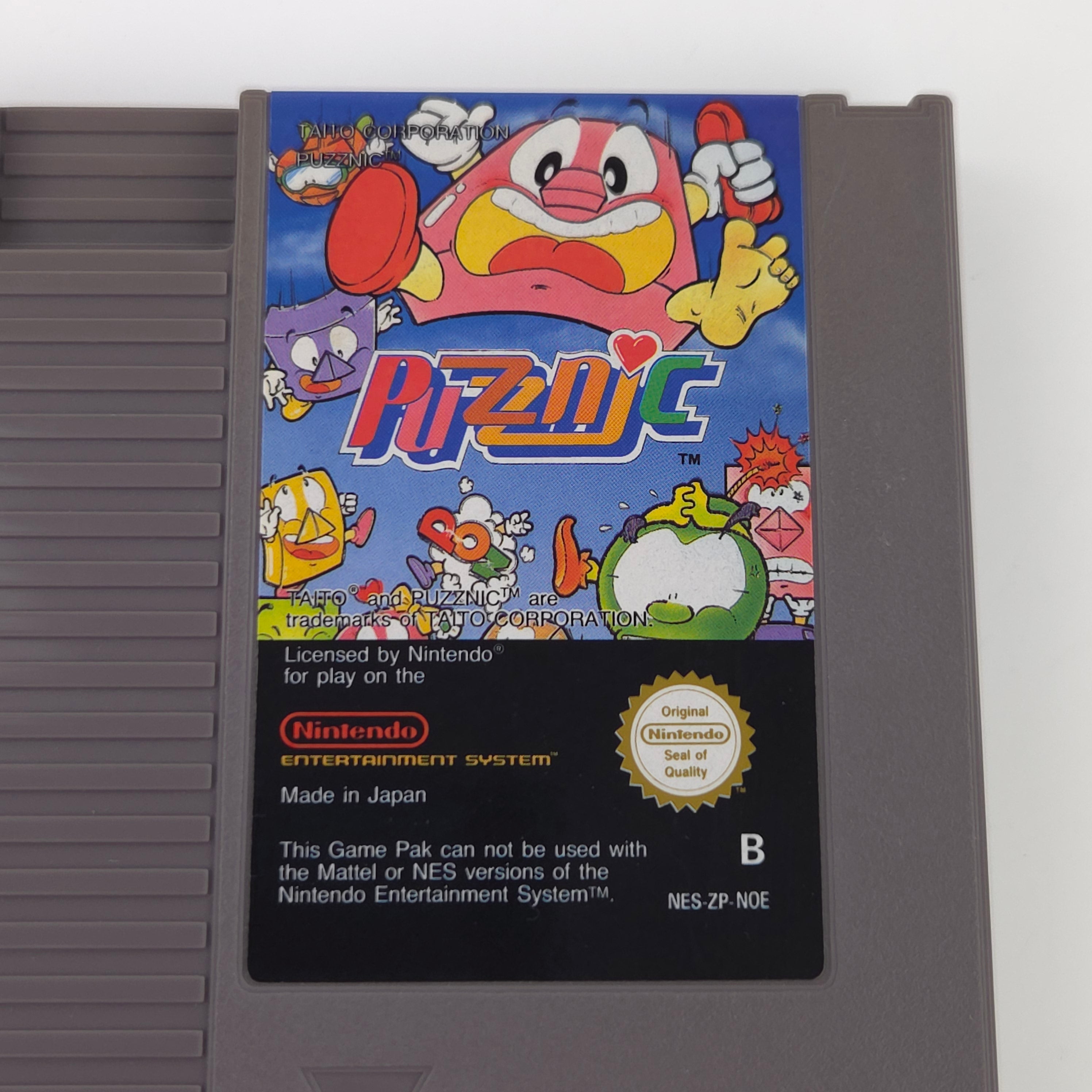 NES Spiel Puzznic Modul Schuber PAL-B NOE Cartridge