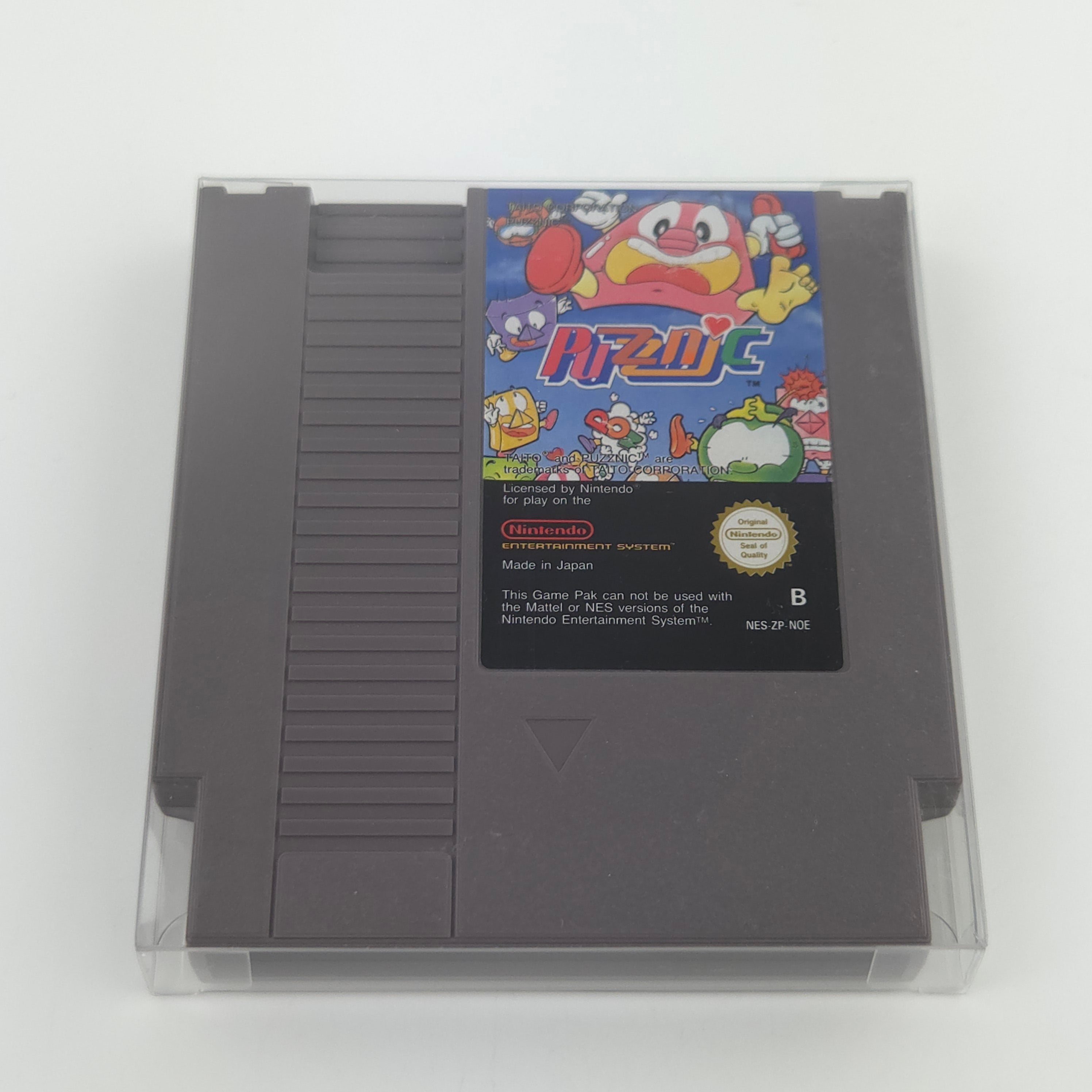 Nintendo NES Spiel Puzznic Modul Schutzhülle TAITO NOE