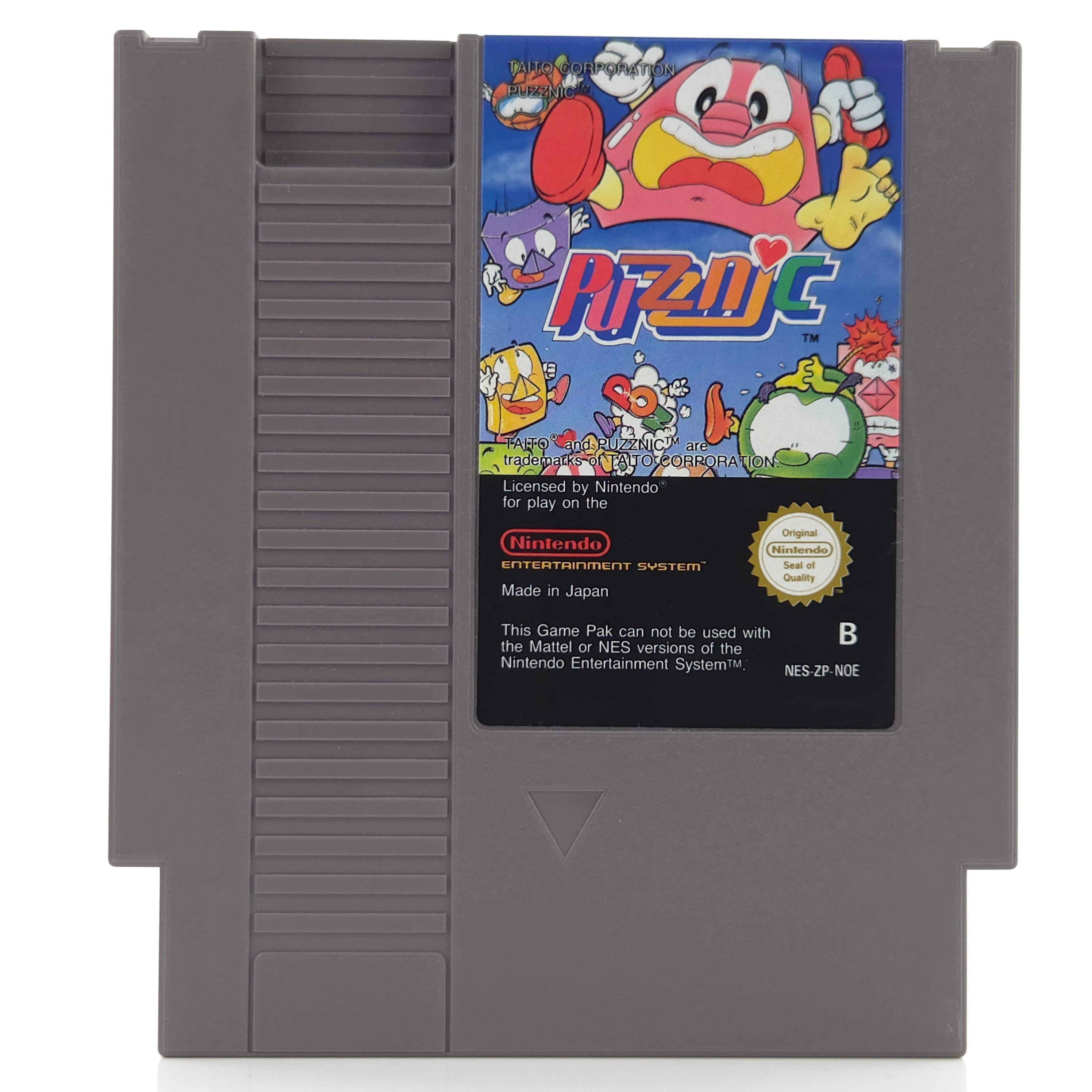 Nintendo NES Spiel Puzznic Modul Schutzhülle TAITO NOE