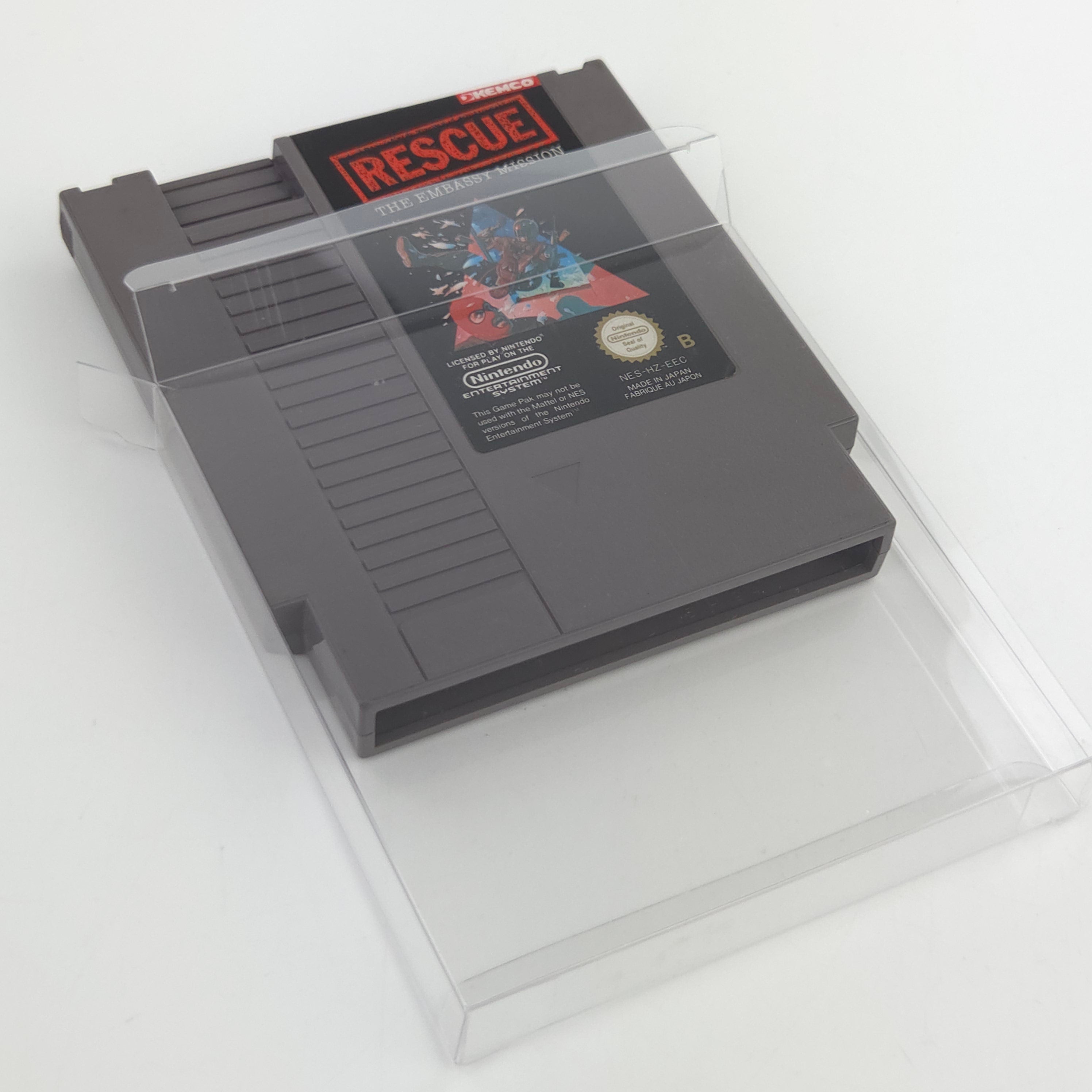 Nintendo NES Spiel Rescue The Embassy Mission Schutzhülle