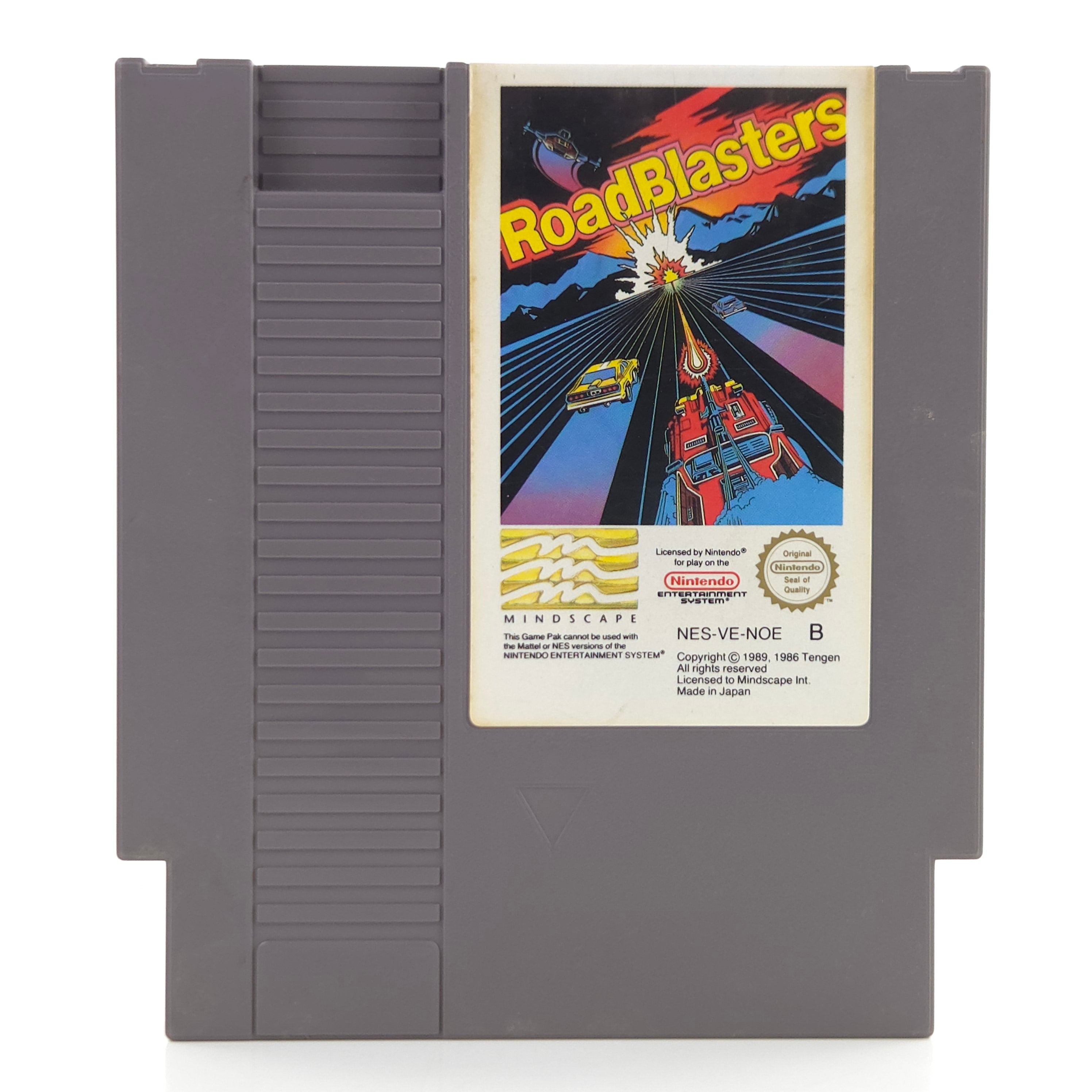 NES Spiel RoadBlasters Modul Schutzhülle PAL NOE