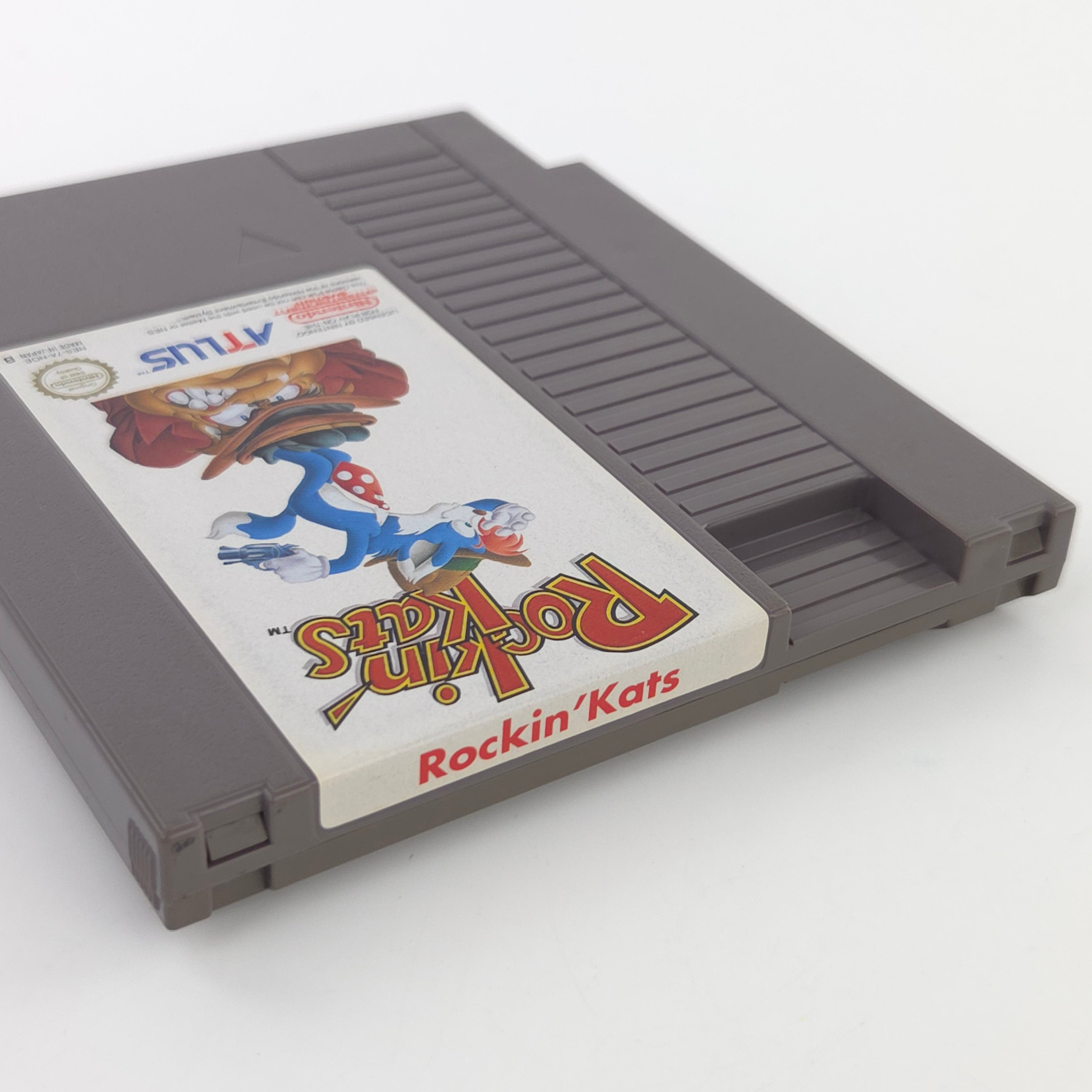 Nintendo NES Spiel Rockin Kats Modul Schuber PAL NOE