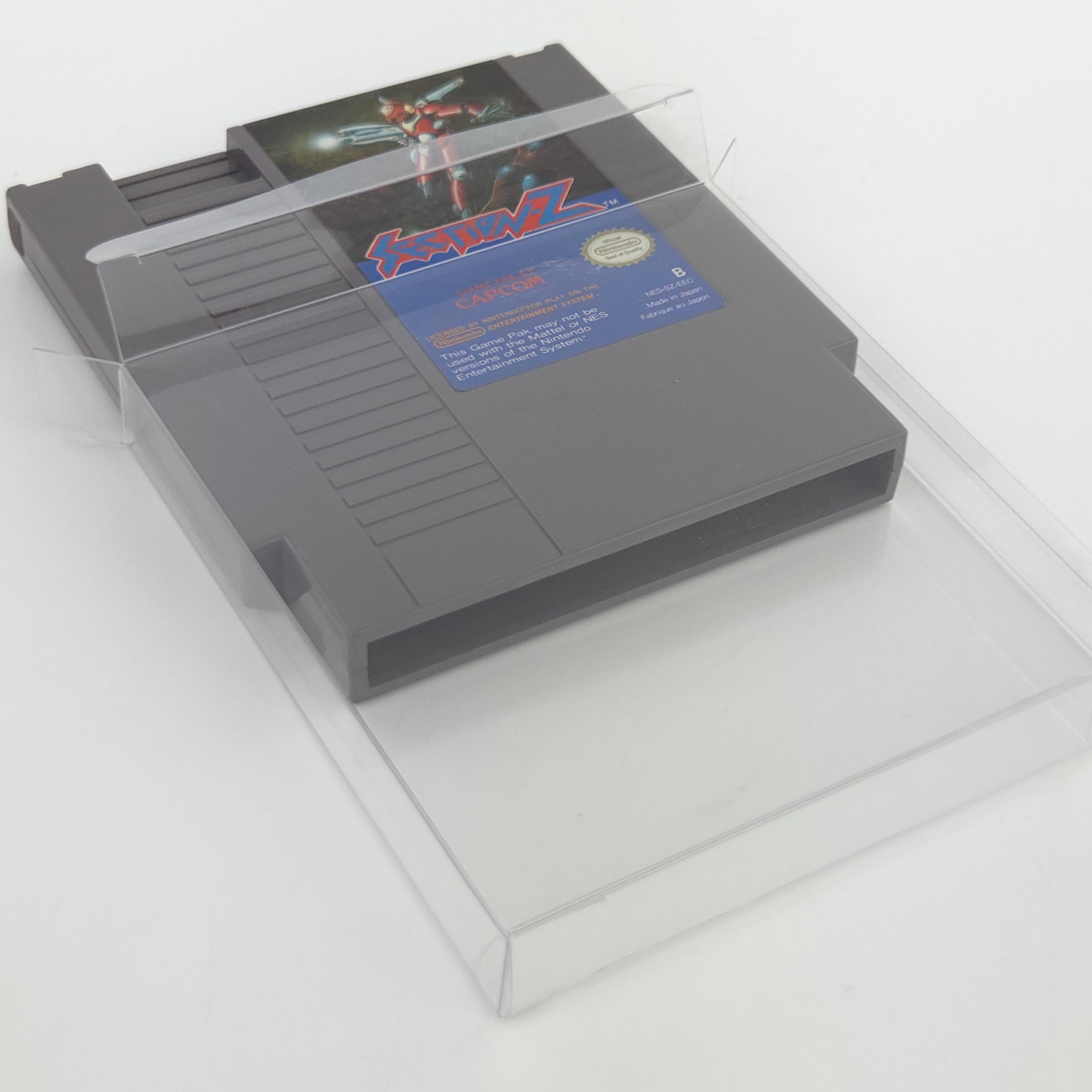 Nintendo NES Spiel Section Z Modul Schutzhülle CAPCOM