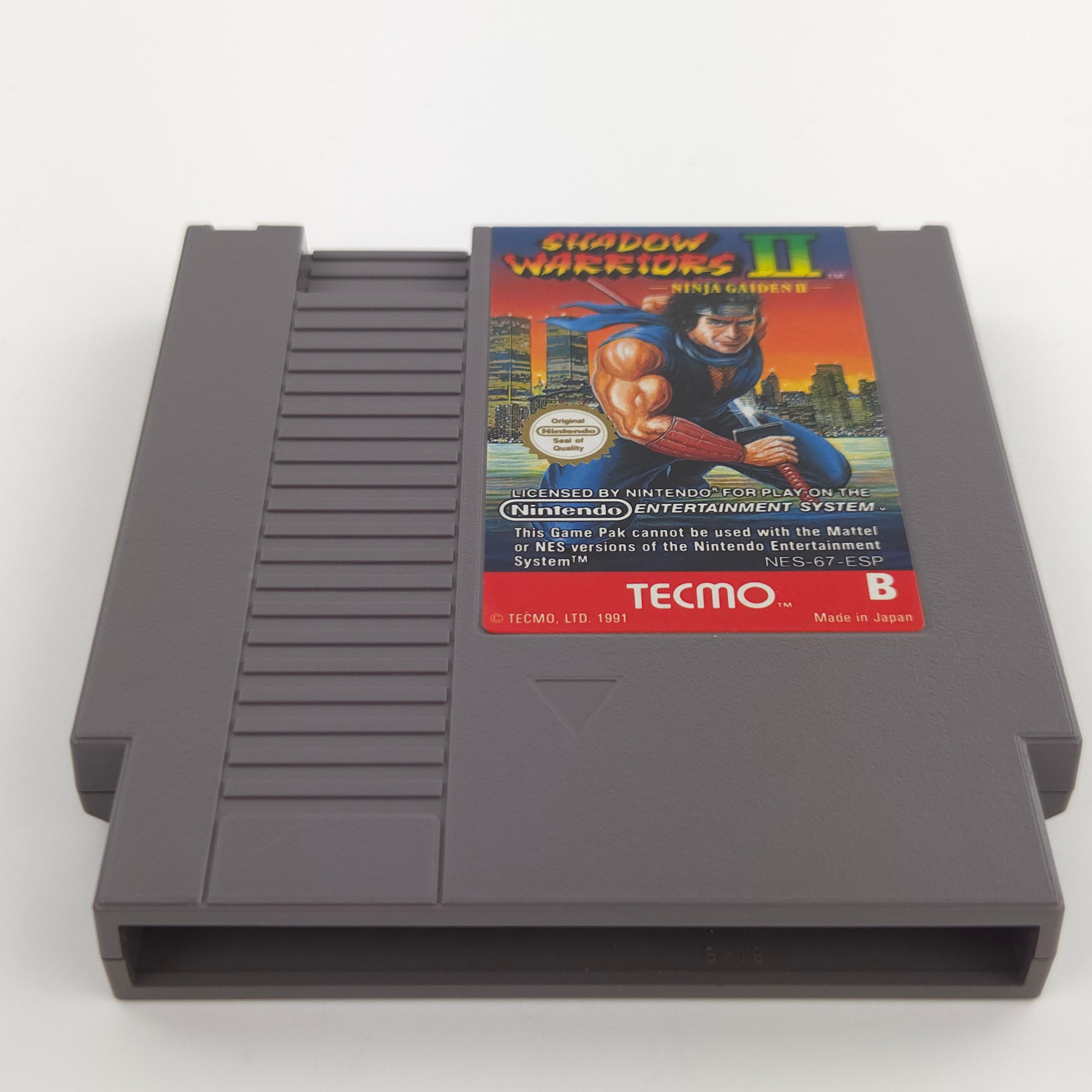 Nintendo NES Spiel Shadow Warriors II Ninja Gaiden Schuber