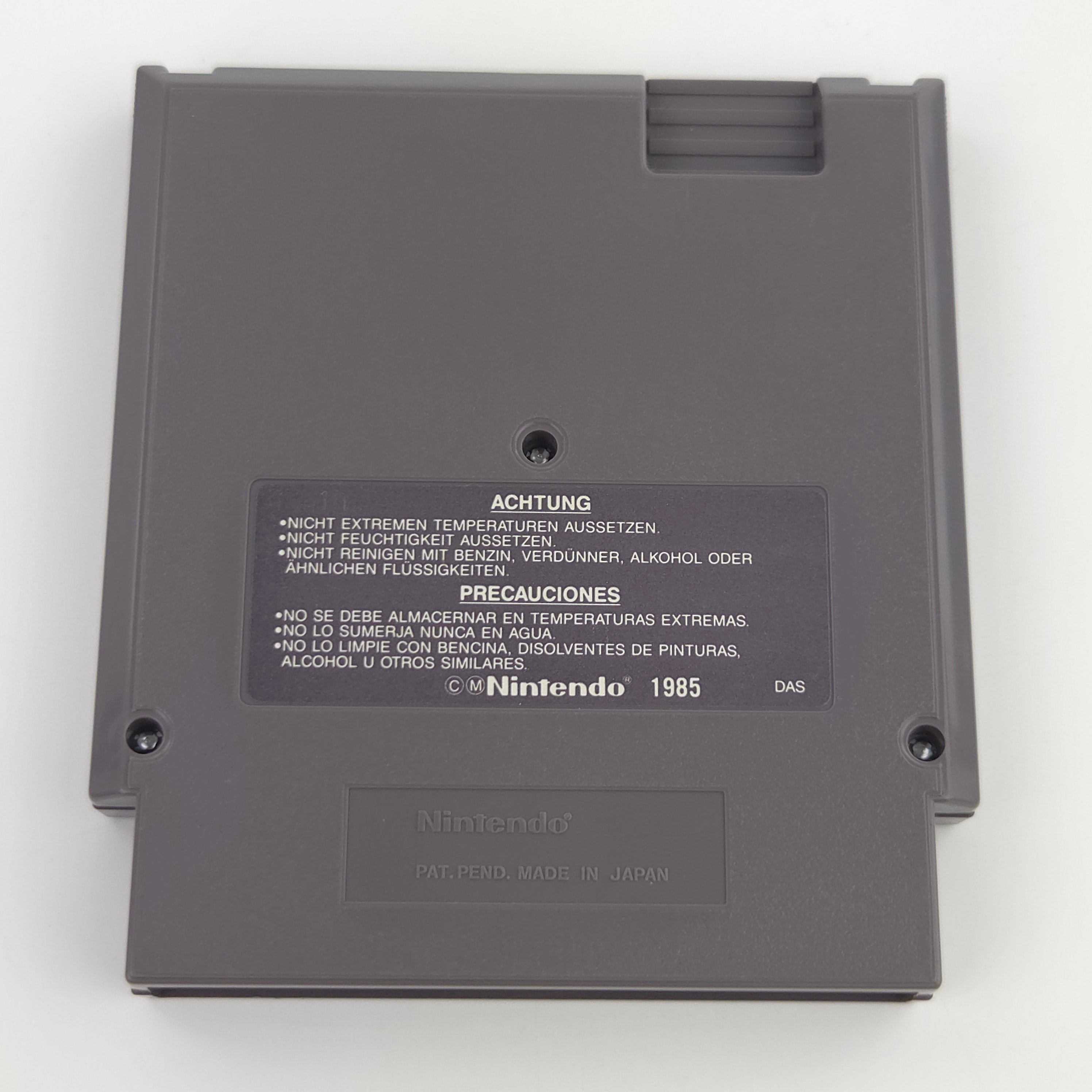 Nintendo NES Spiel Ski or Die Modul Schutzhülle PAL NOE