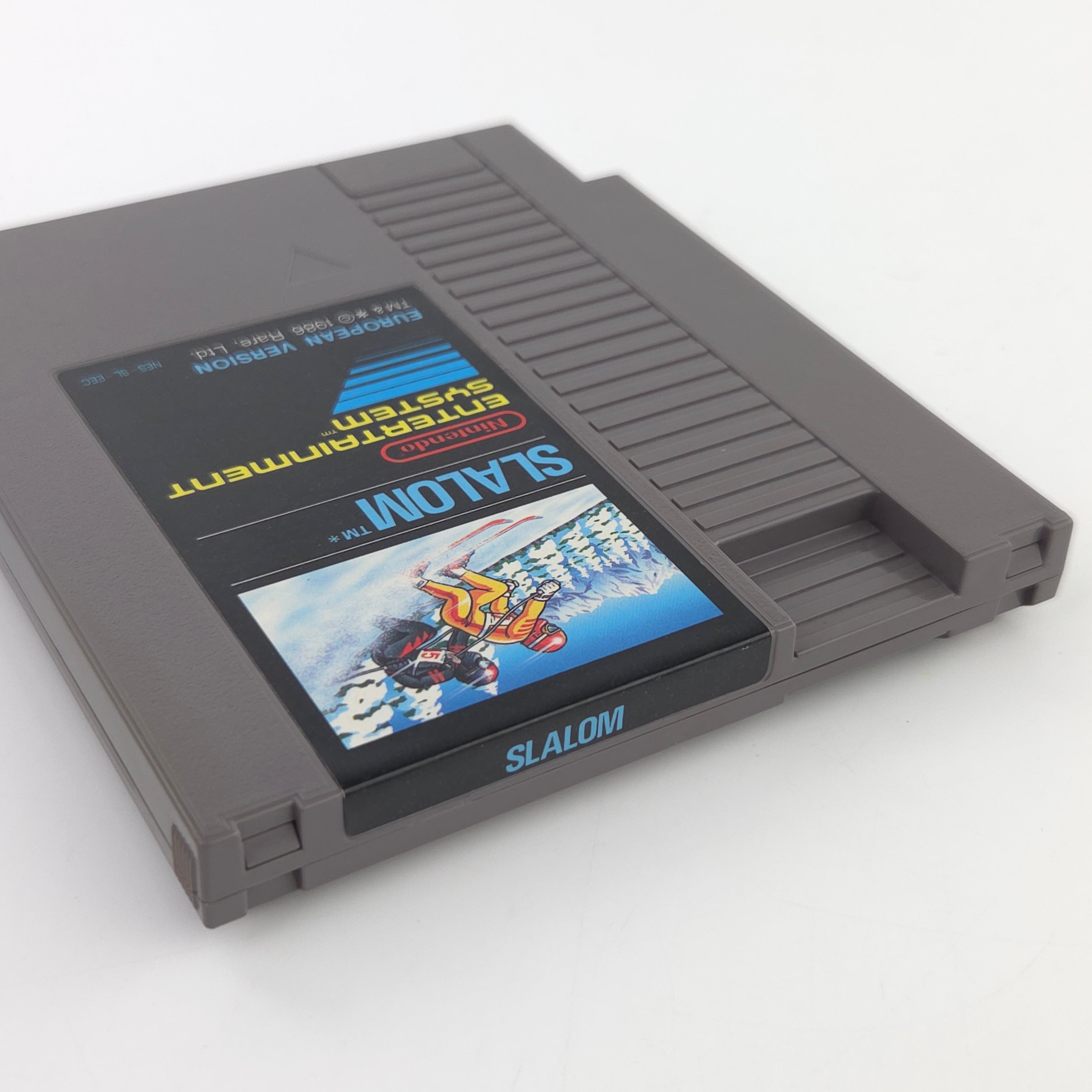 Nintendo NES Spiel Slalom Modul Schutzhülle European