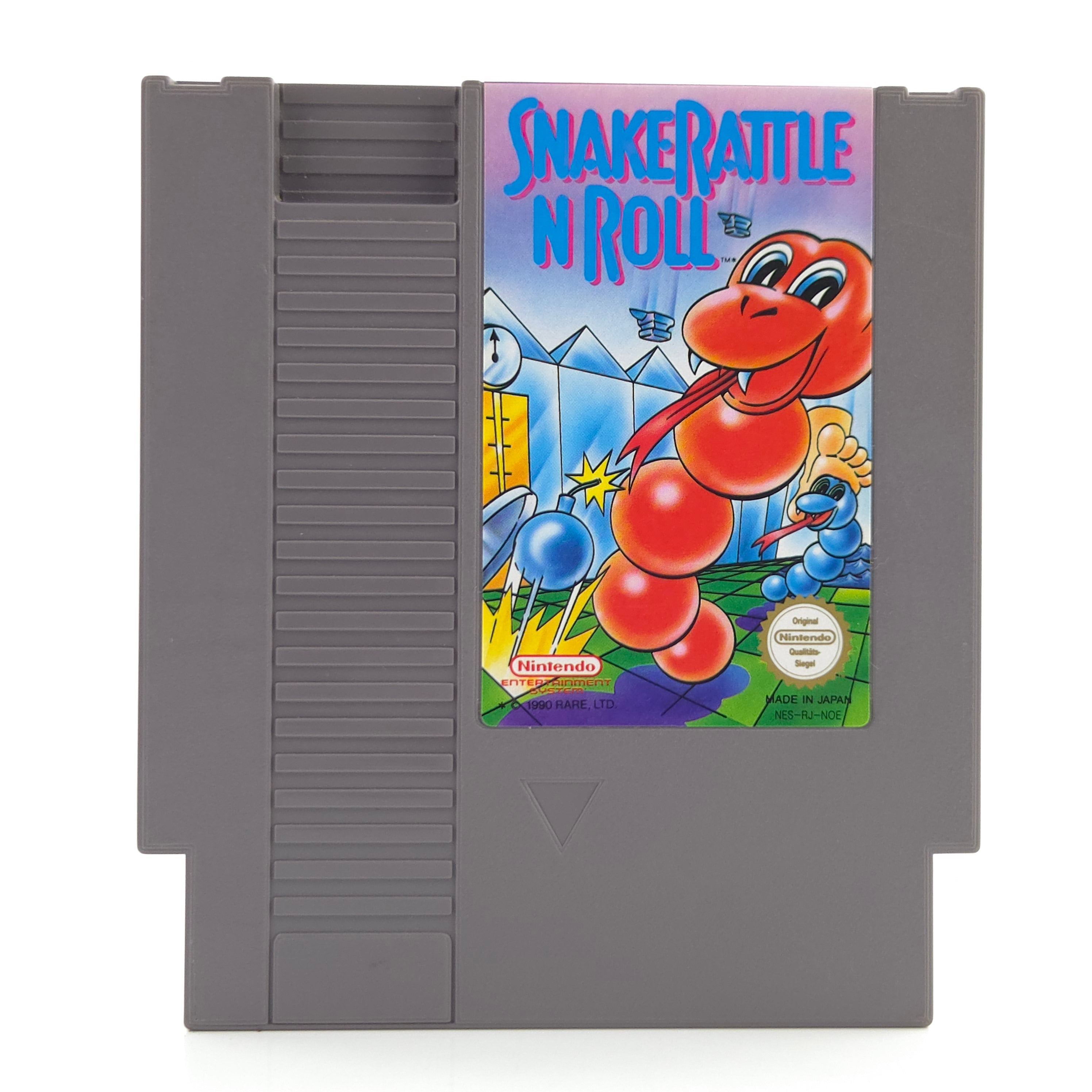 NES Spiel Snake Rattle n Roll Modul Schutzhülle PAL B NOE