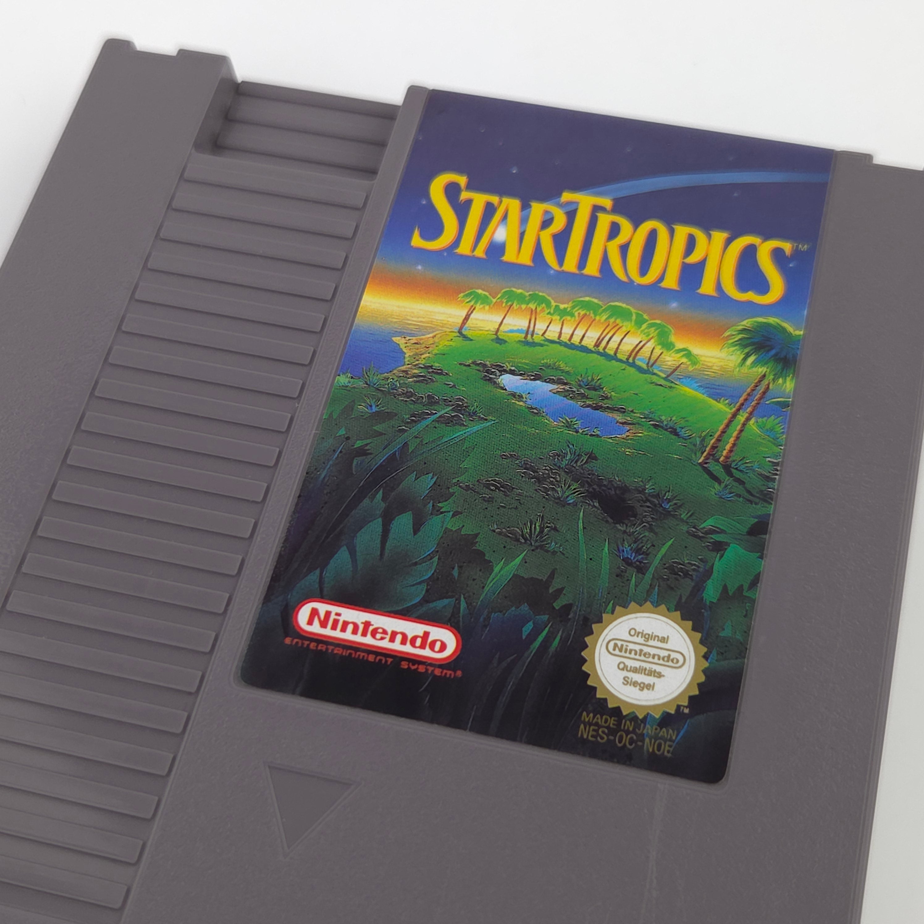 Nintendo NES Spiel Startropics Modul Schutzhülle PAL NOE