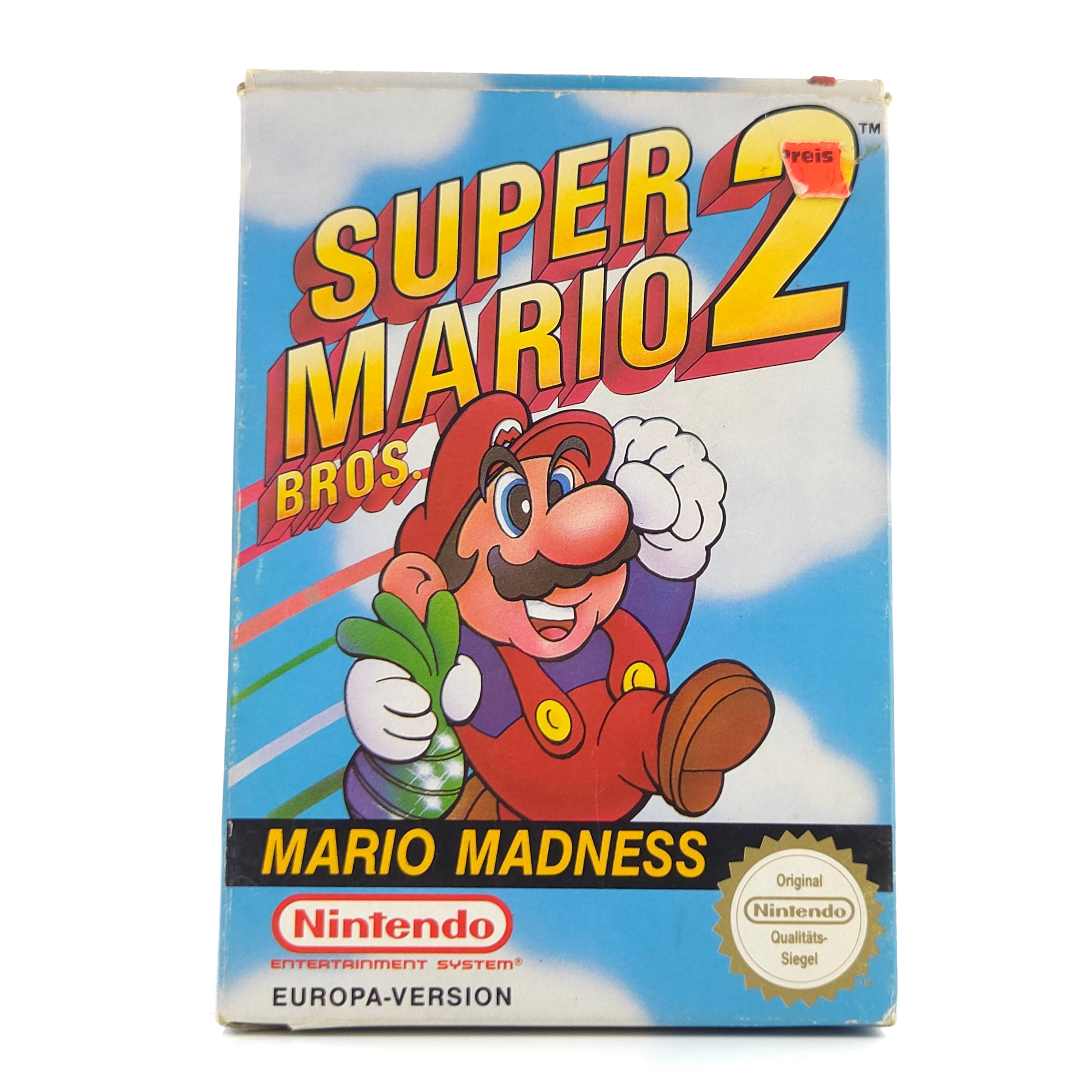 NES Spiel Super Mario Bros. 2 Modul OVP Anleitung NOE