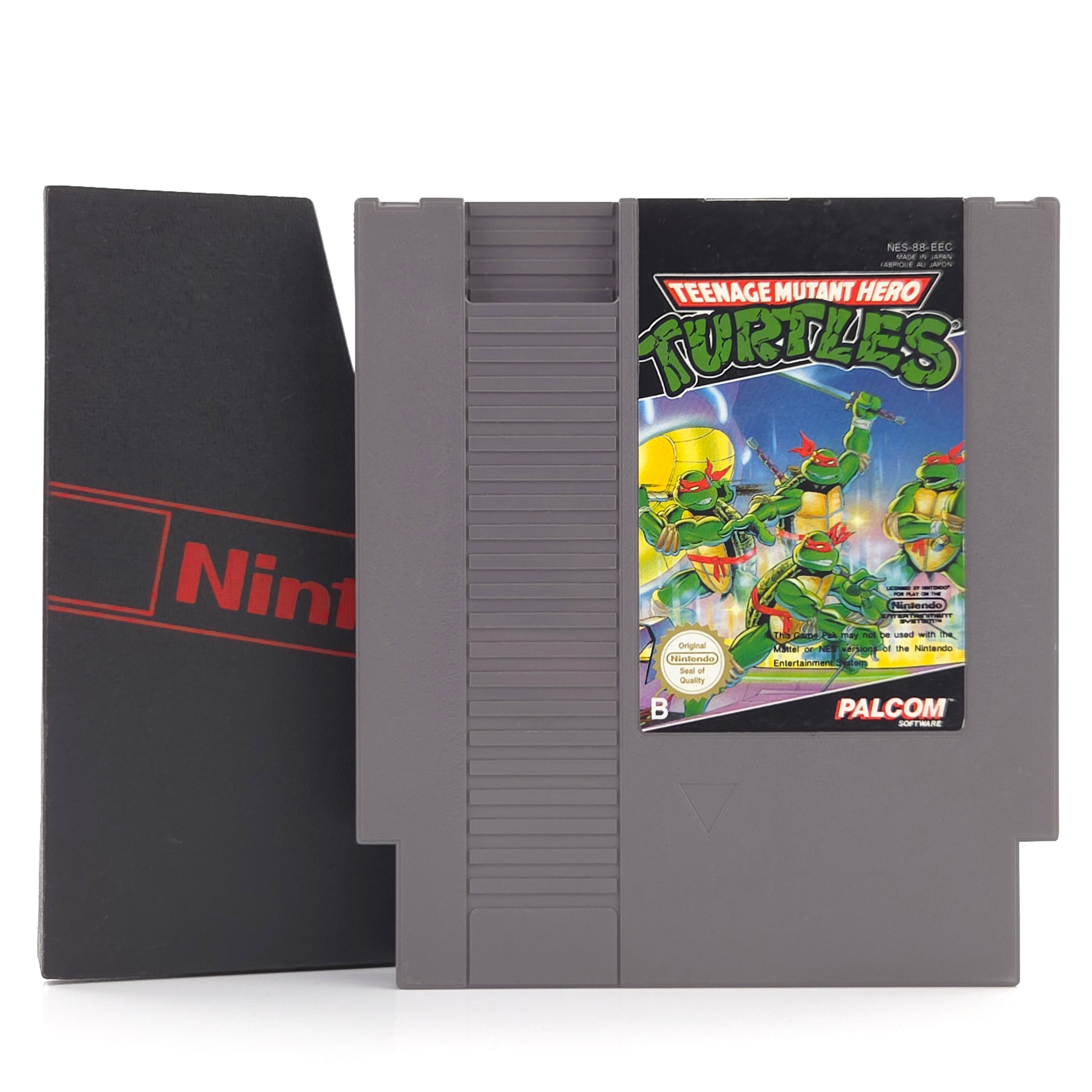 NES Spiel Teenage Mutant Hero Turtles Modul Schuber PAL