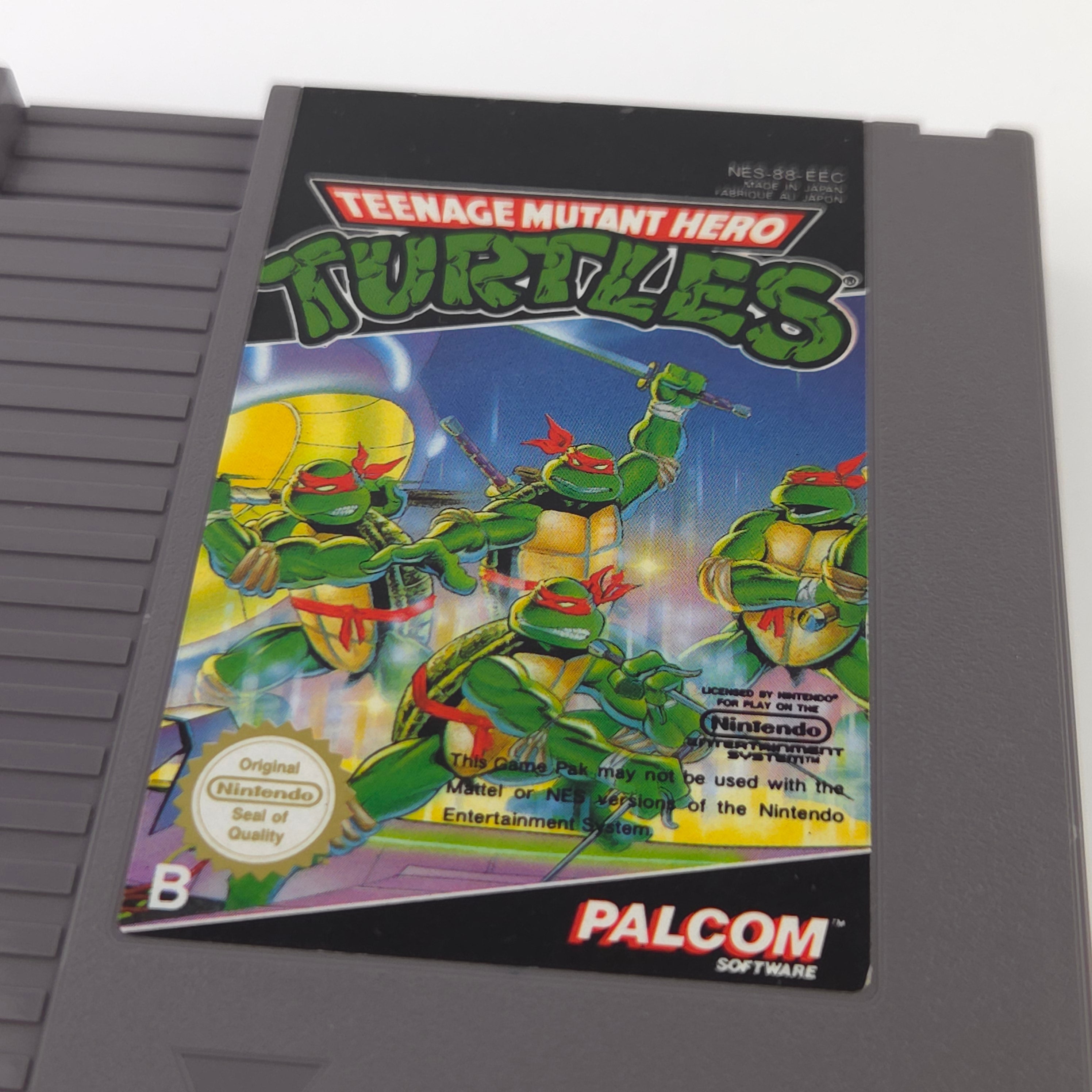 NES Spiel Teenage Mutant Hero Turtles Modul Schuber PAL