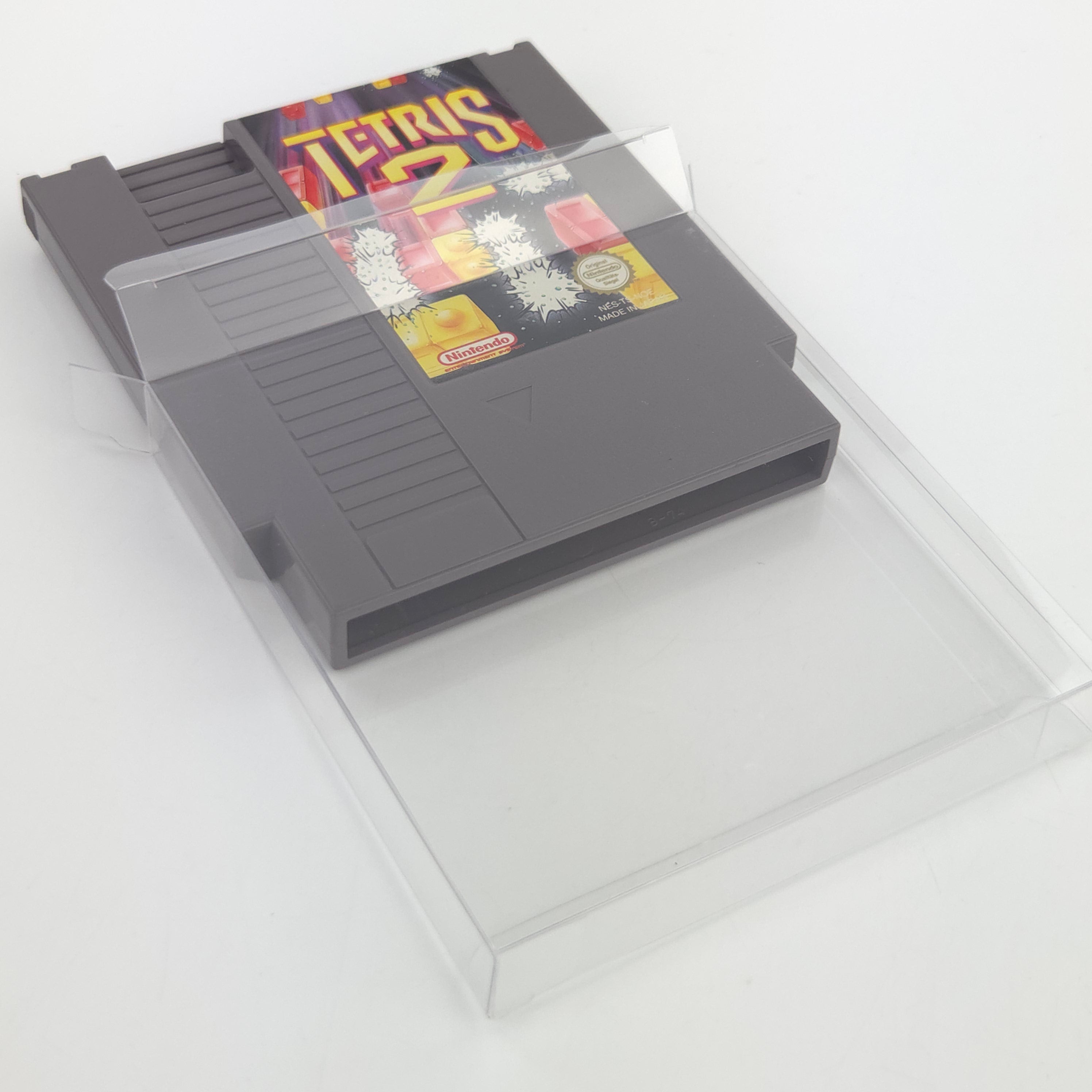 Nintendo NES Spiel Tetris 2 Modul Schutzhülle PAL NOE