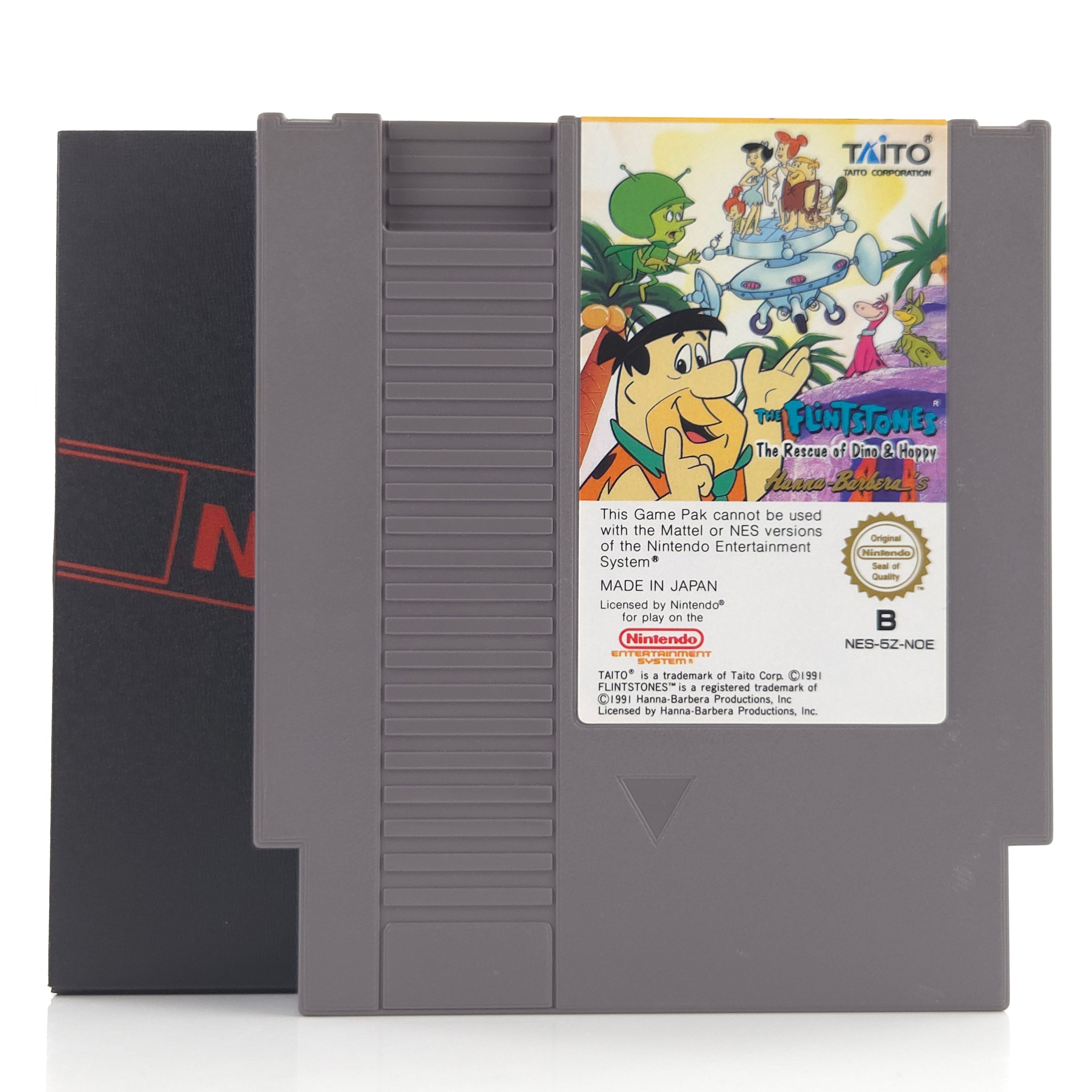 NES Spiel The Flintstones Rescue of Dino Hoppy NOE PAL