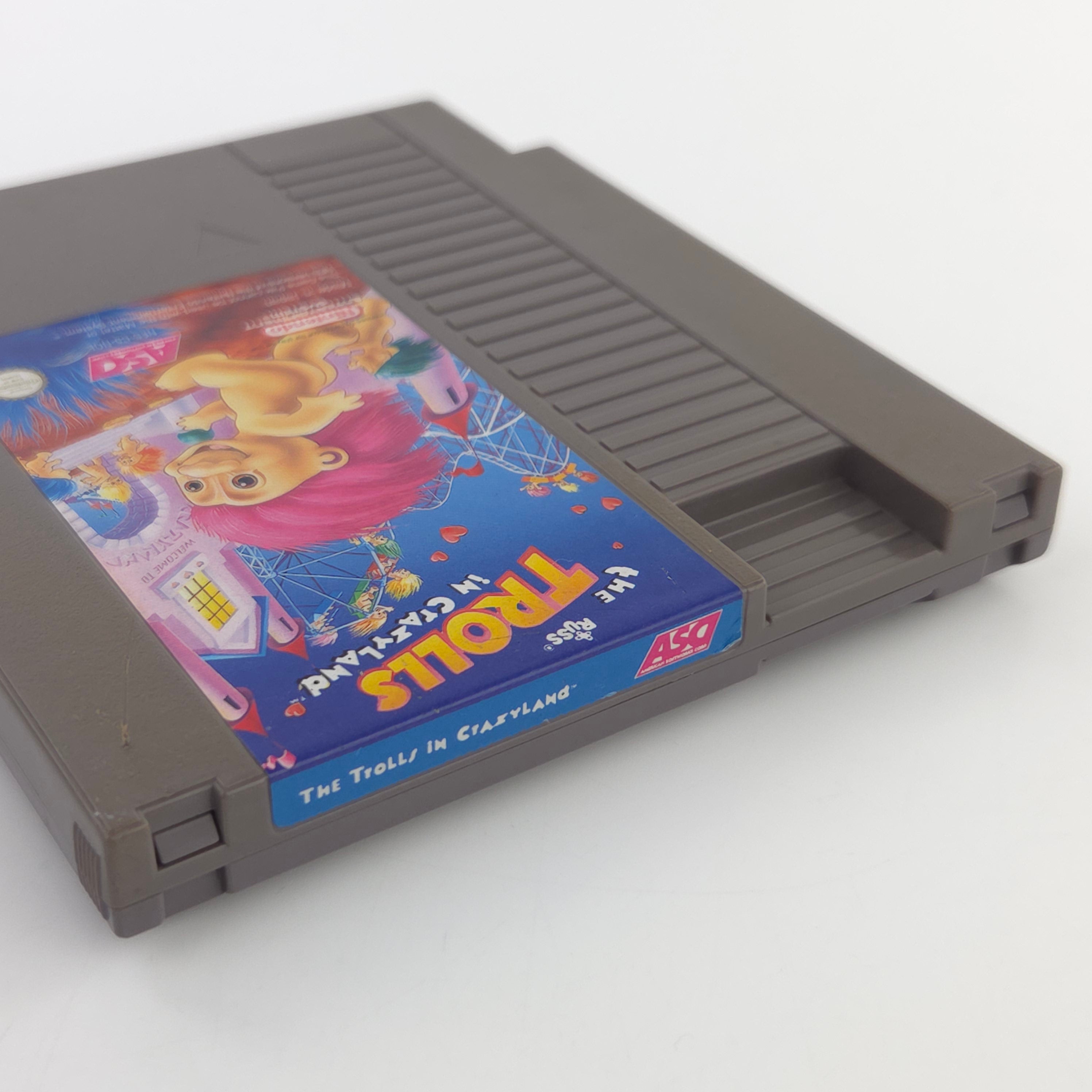 Nintendo NES Spiel The Trolls in Crazyland PAL Modul