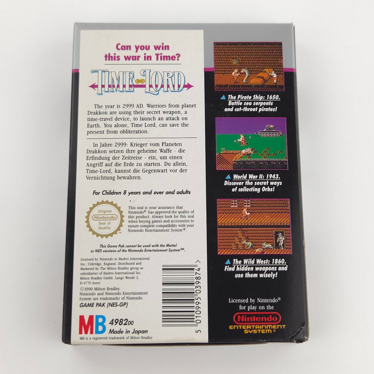 NES Spiel Time Lord OVP CIB PAL NOE
