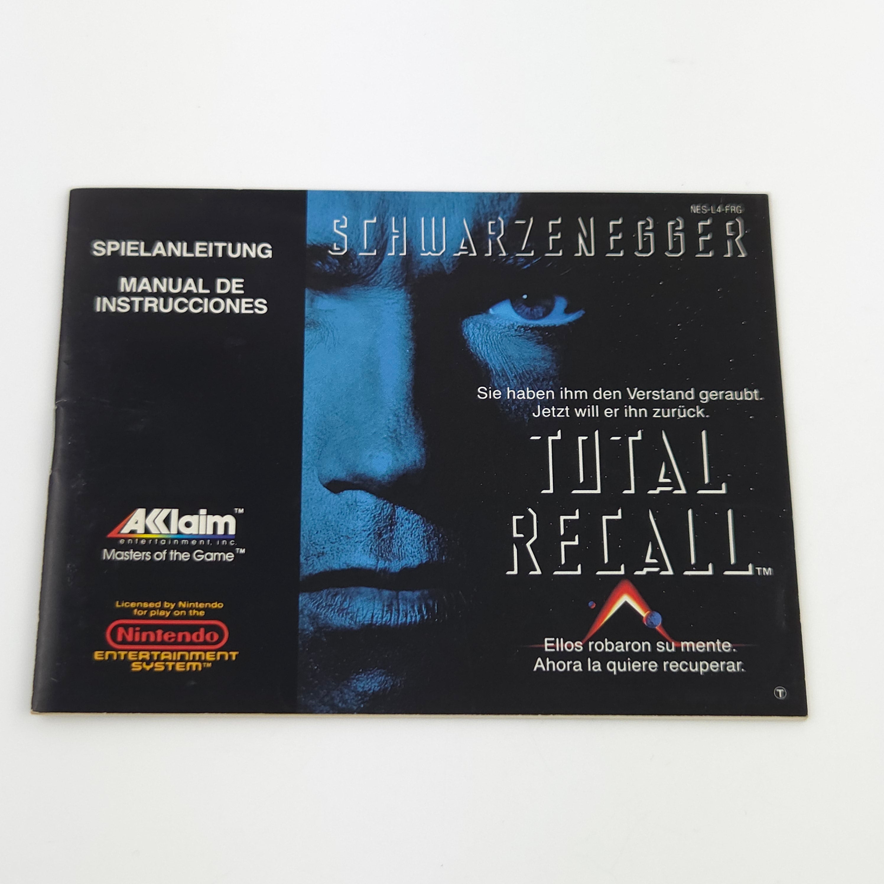 NES Spiel Total Recall Modul OVP Anleitung PAL B EEC