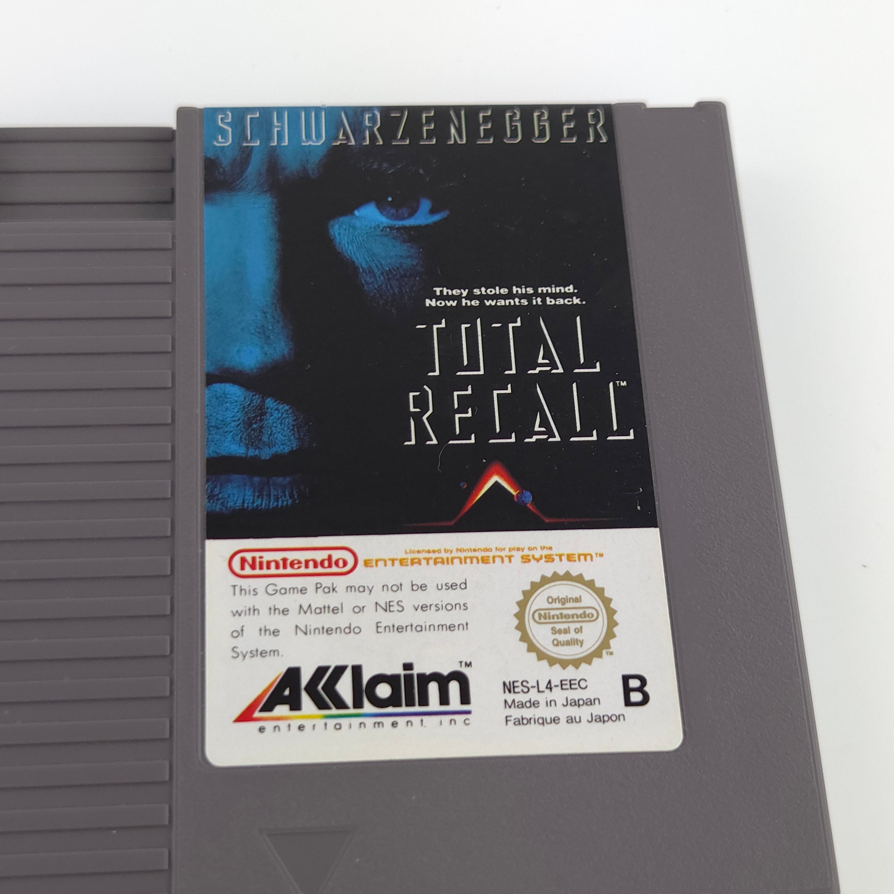 NES Spiel Total Recall Modul OVP Anleitung PAL B EEC