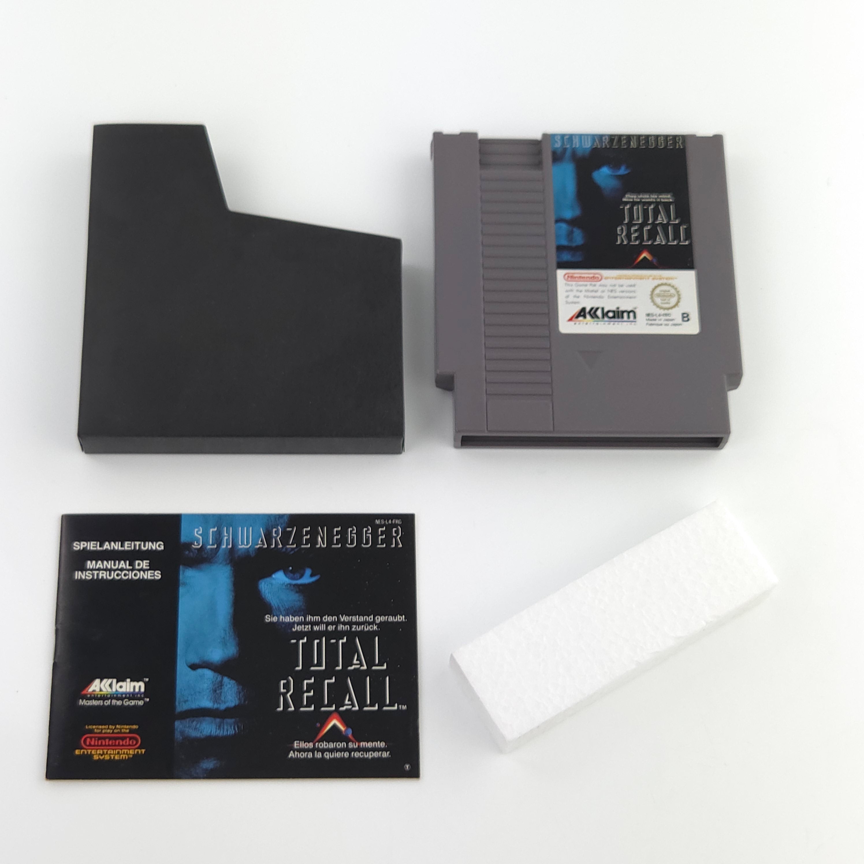 NES Spiel Total Recall Modul OVP Anleitung PAL B EEC
