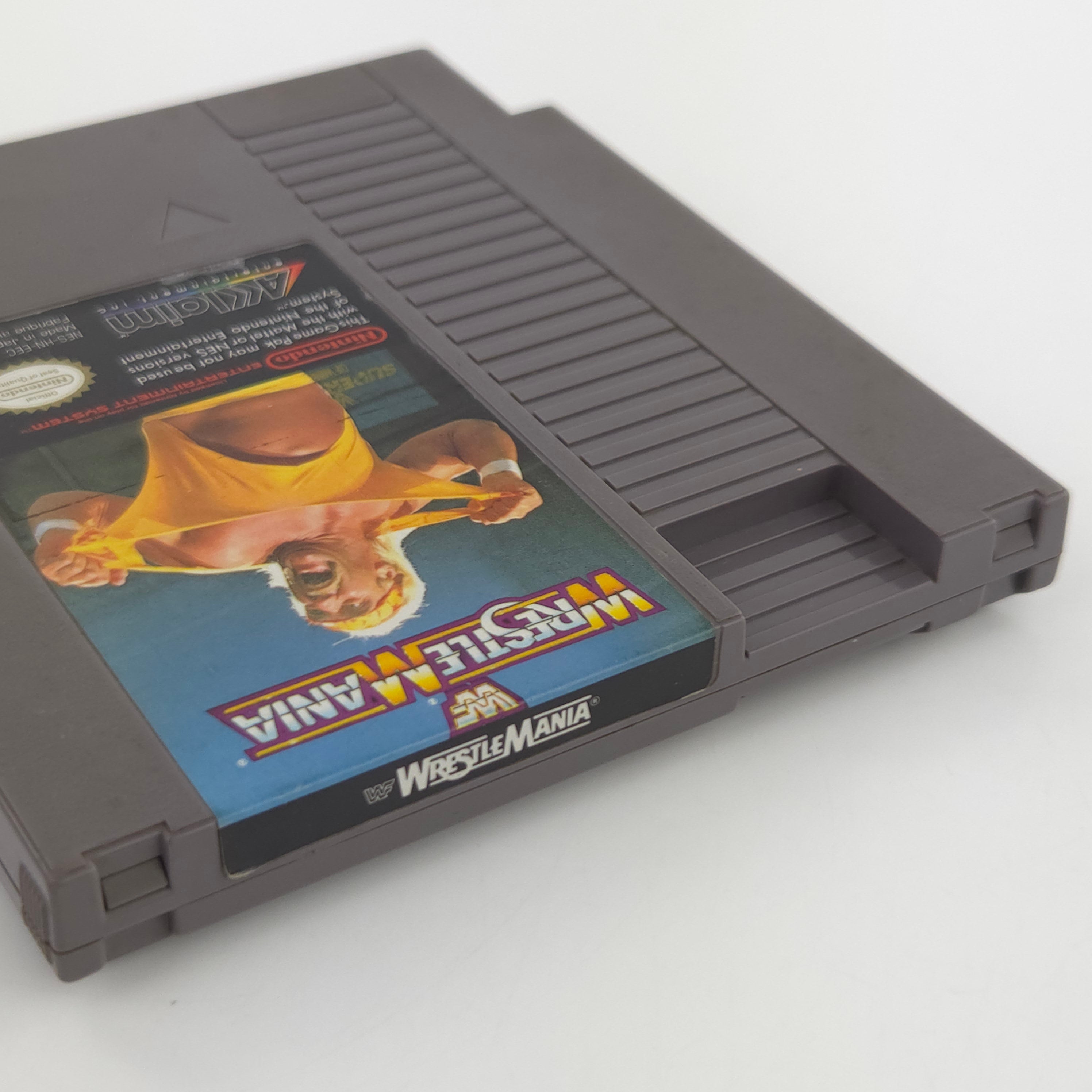 NES Spiel WWF Wrestle Mania Modul inkl Schutzhülle PAL B