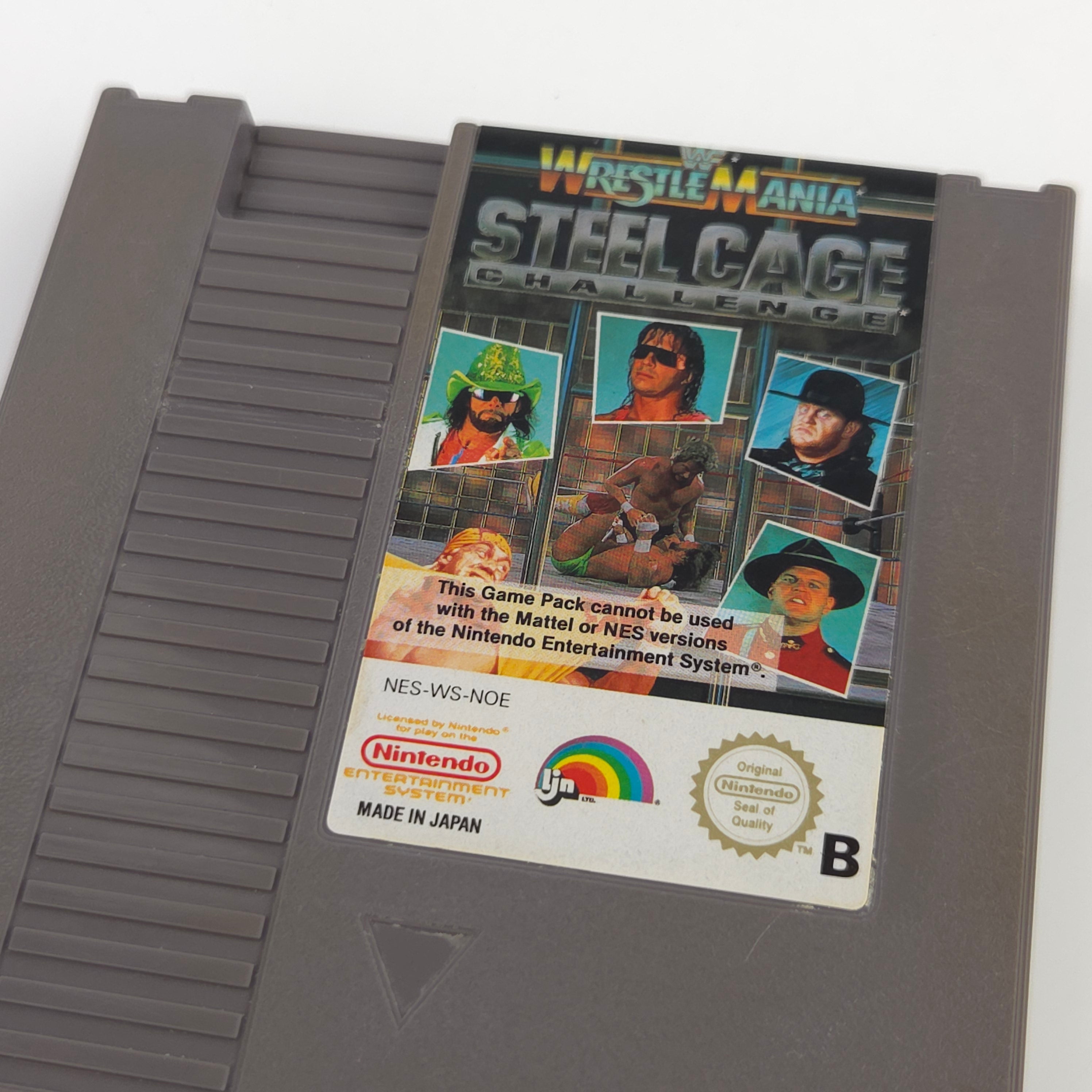 NES Spiel WWF Wrestle Mania Steel Cage Challenge PAL NOE